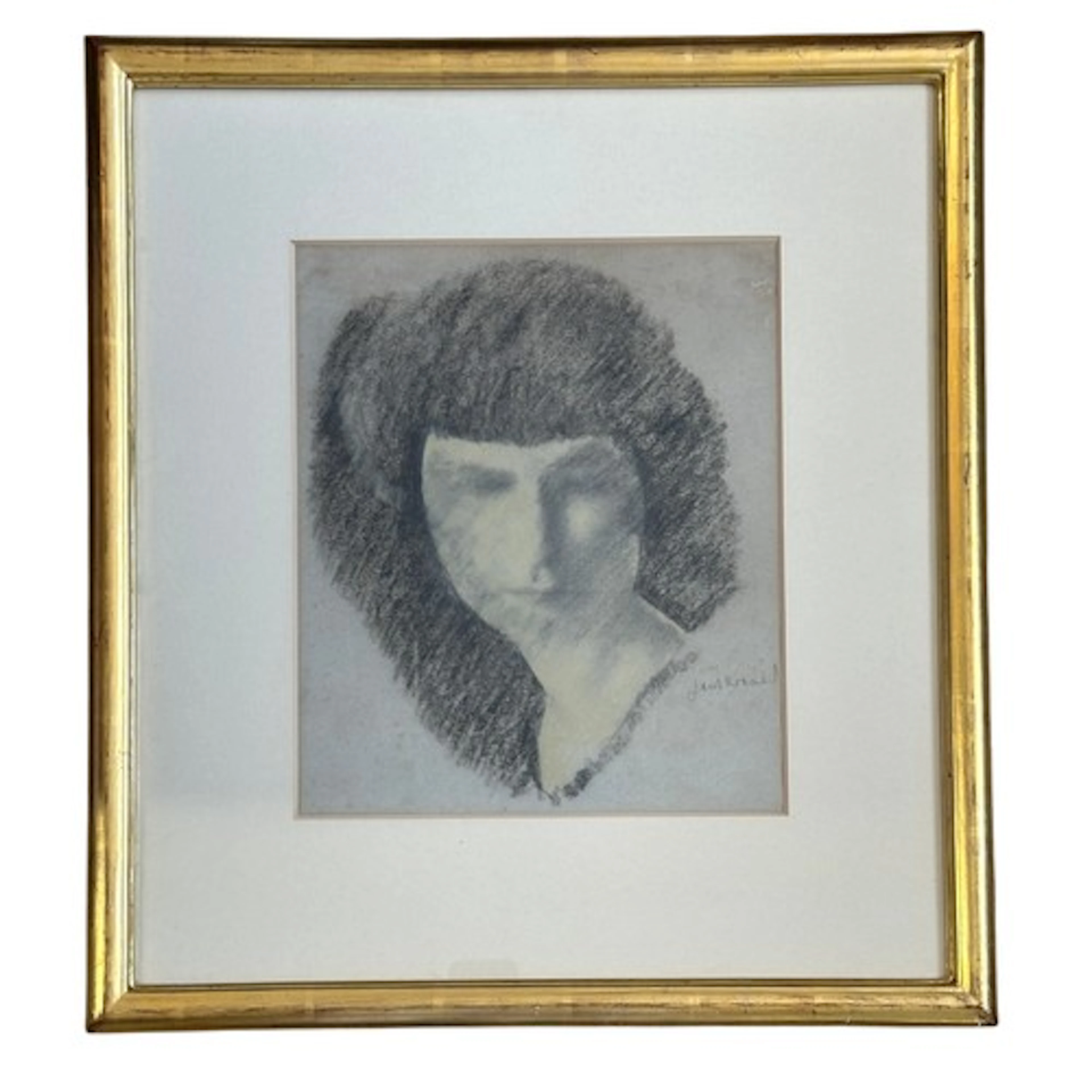 Jacob Kramer (1892-1962) 'Head of a Young/ English Girl', pa...