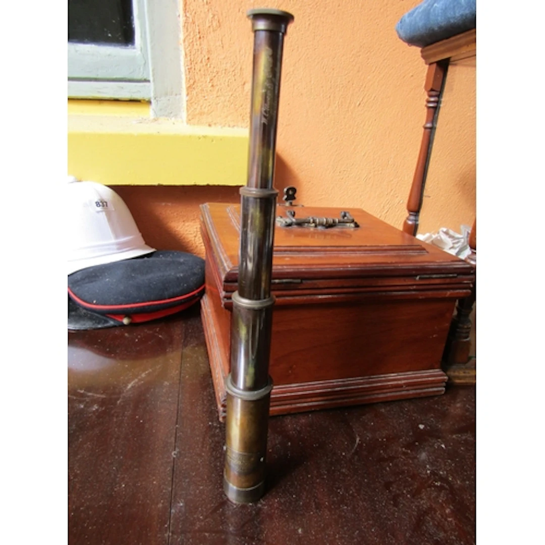 Retractable Ships Telescope Engraved with Makers Mark Extend...