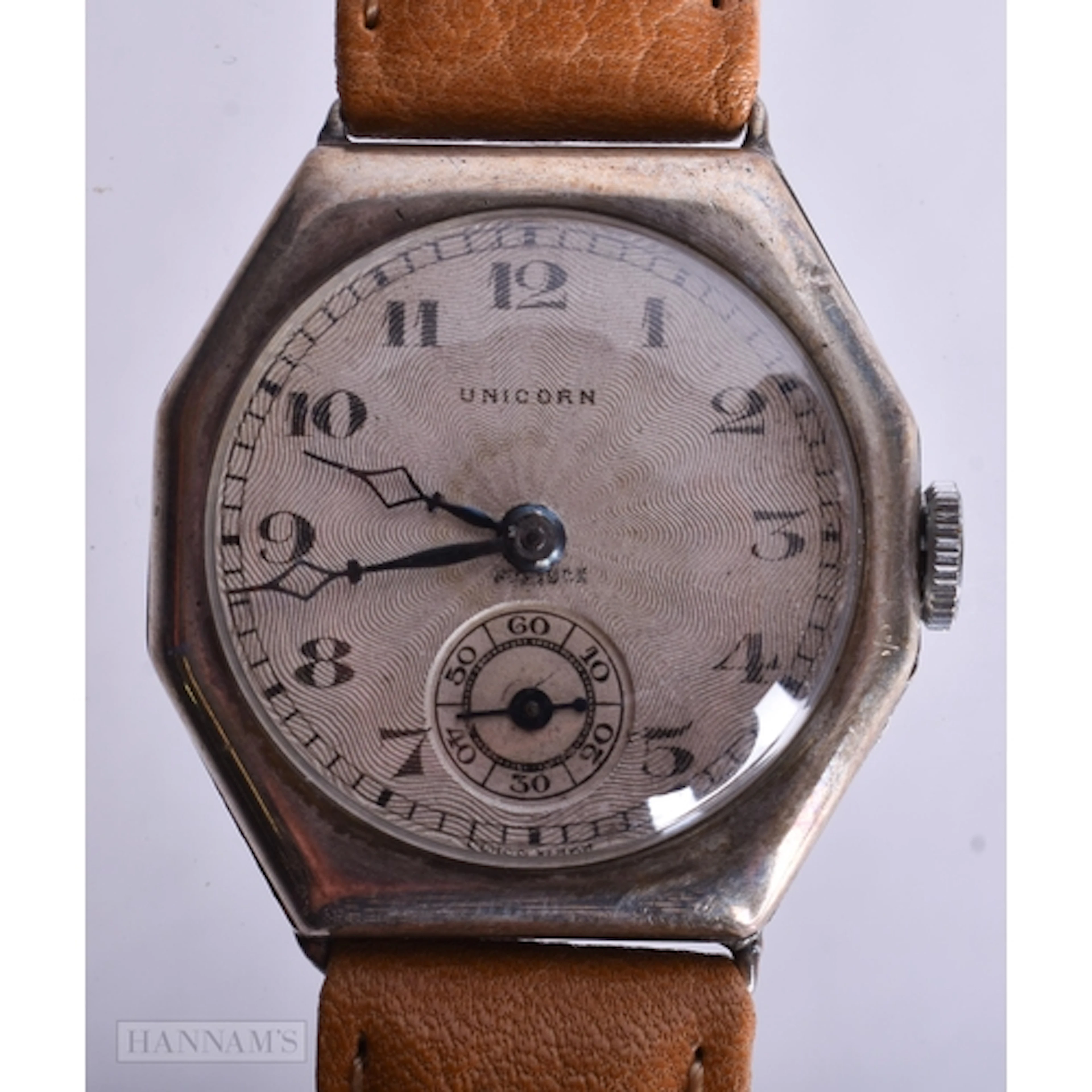 A Vintage Rolex Unicorn Octagonal Watch. Not working. 3cm ...