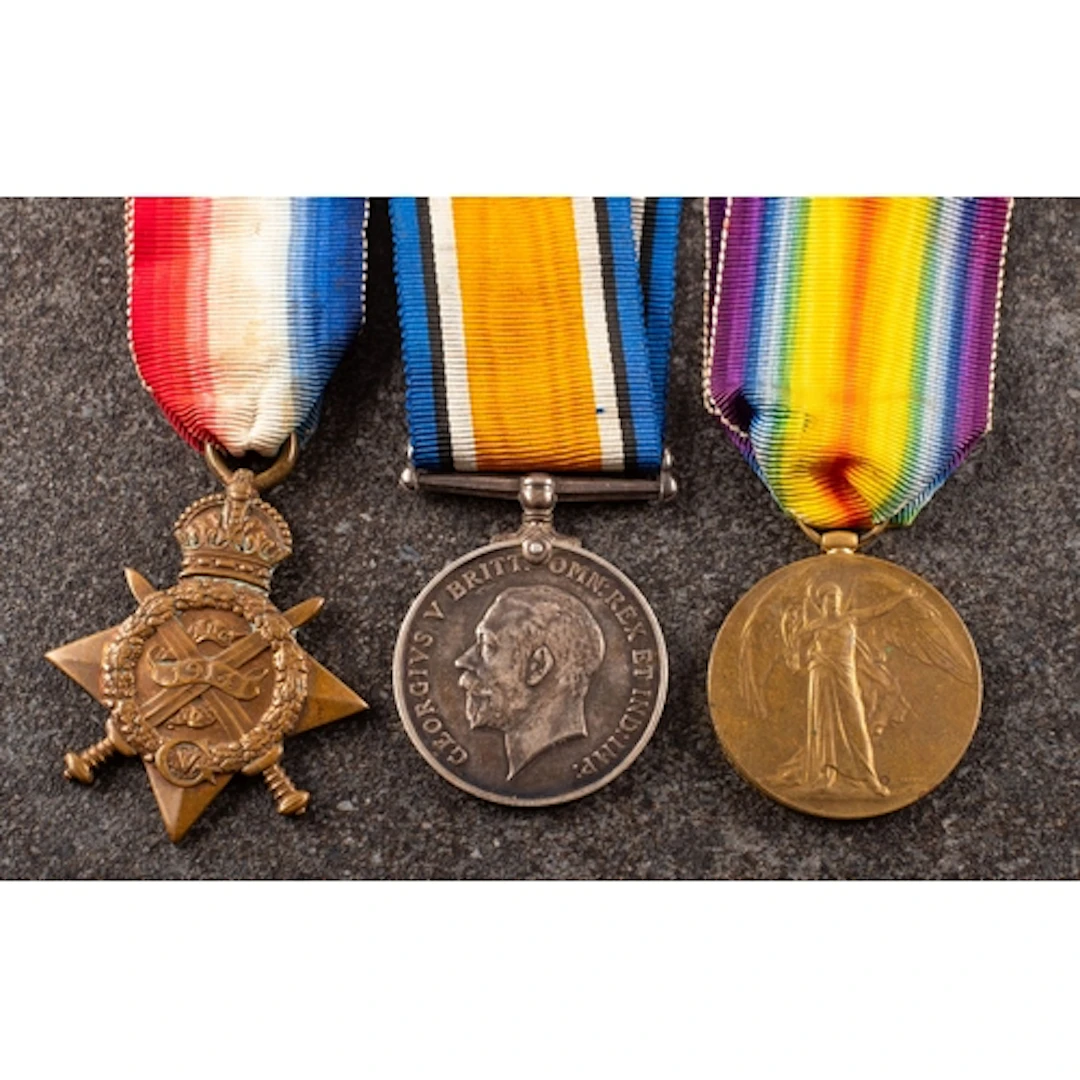 A WWI Trio to 'T-25416 A Sjt. A Bange ASC' 1914-15 Star, W...