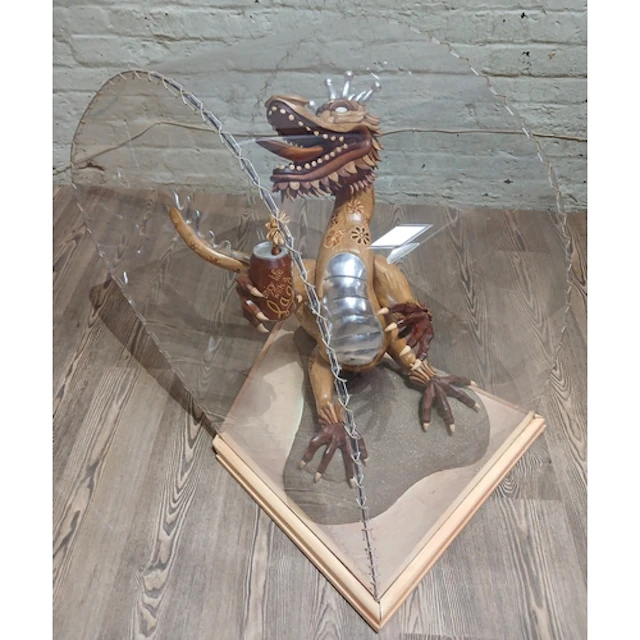 John Southworth Prescott (b1939), "Manhattan Dragon", carved...