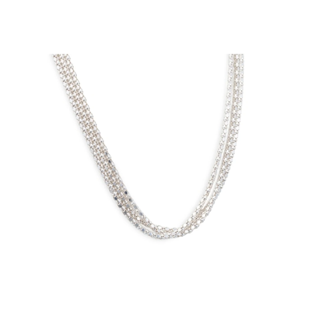 A SILVER CHAIN, with matching bracelet, 30 g.