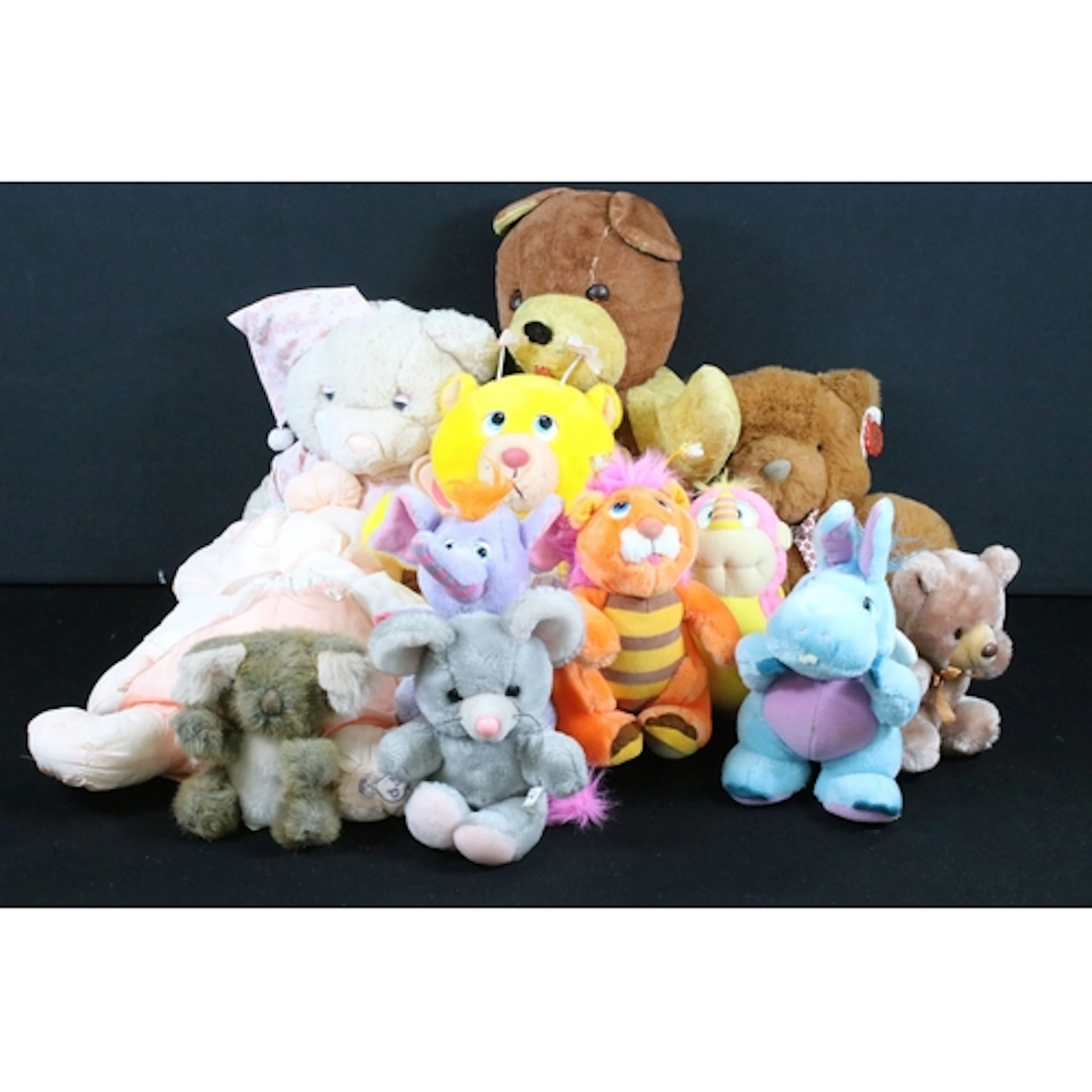 Collection of soft toys and plushies to include Mid 20th C t...