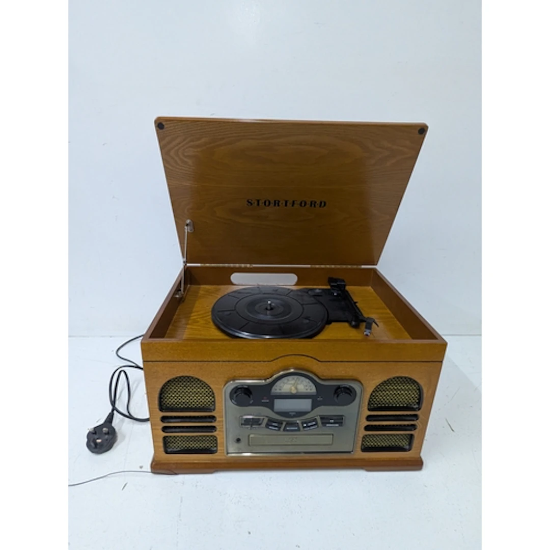 A Stratford model 8714 CD, radio and record player Location:...