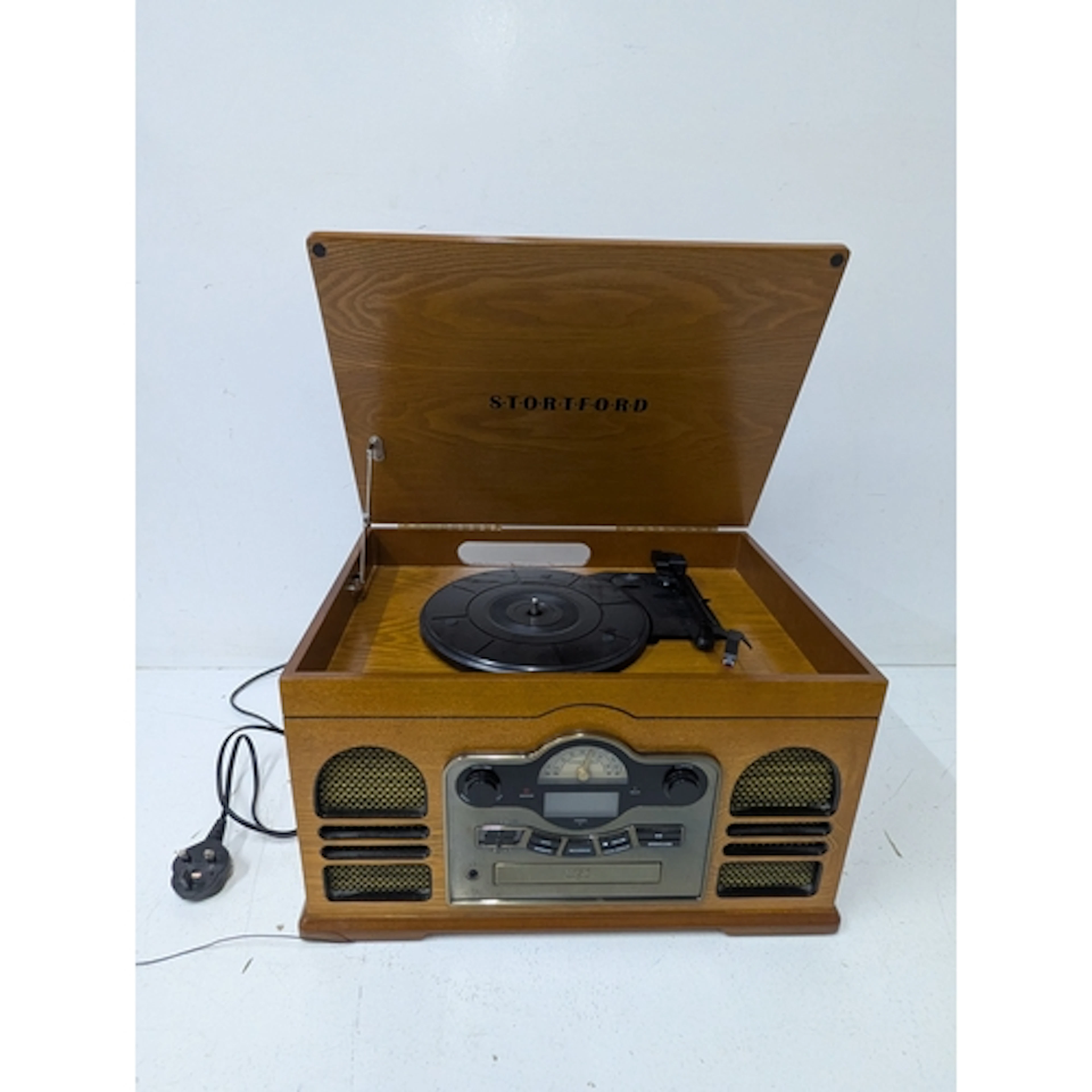 A Stratford model 8714 CD, radio and record player Location:...