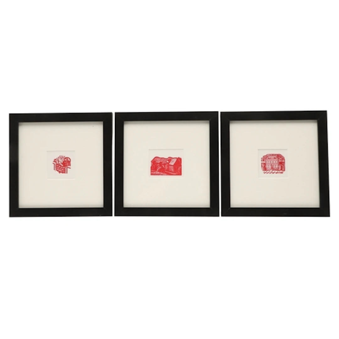 ERIC RAVILIOUS (1903-1942). wood engravings on archival pape...