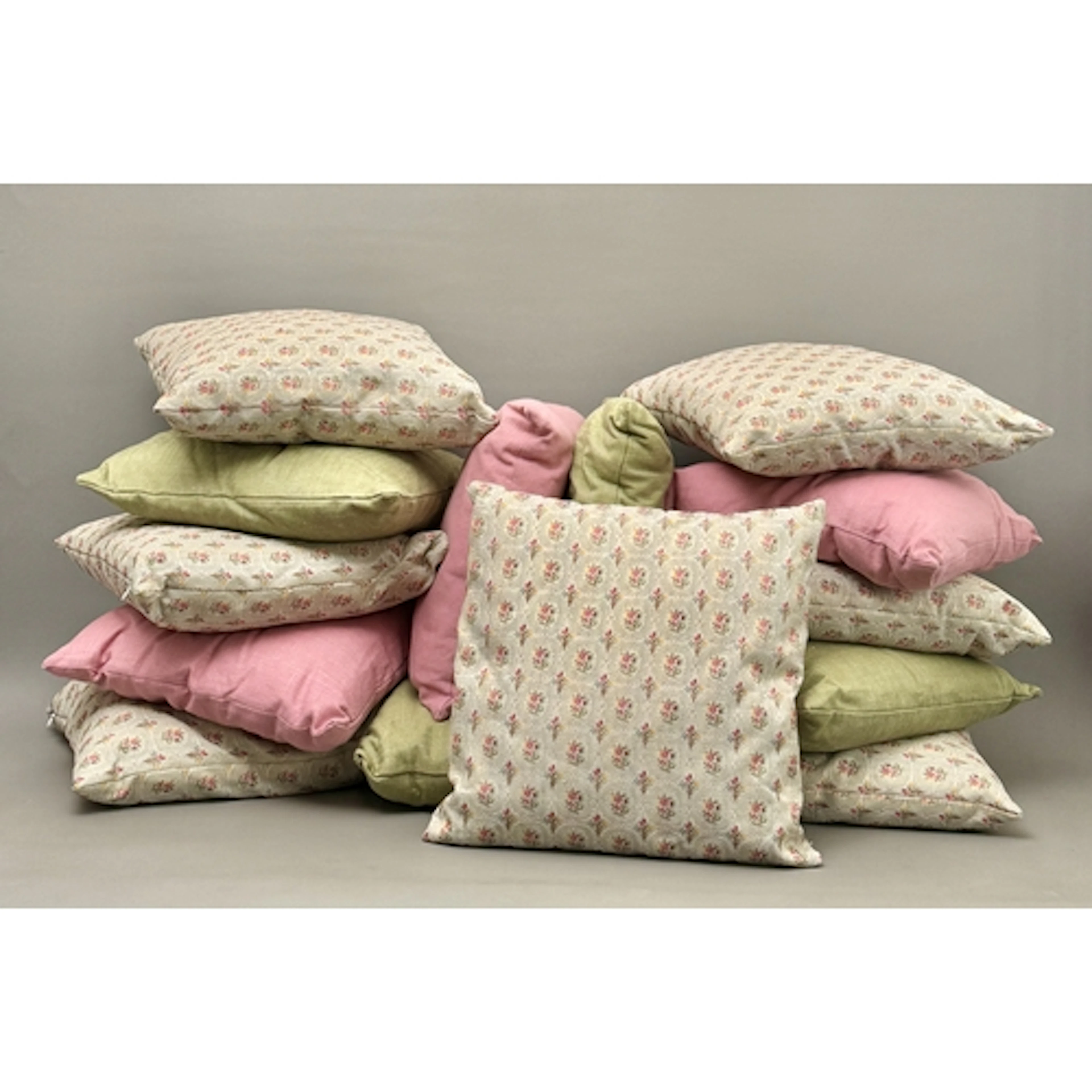 Fourteen Cushions - to include seven in a vintage French sty...