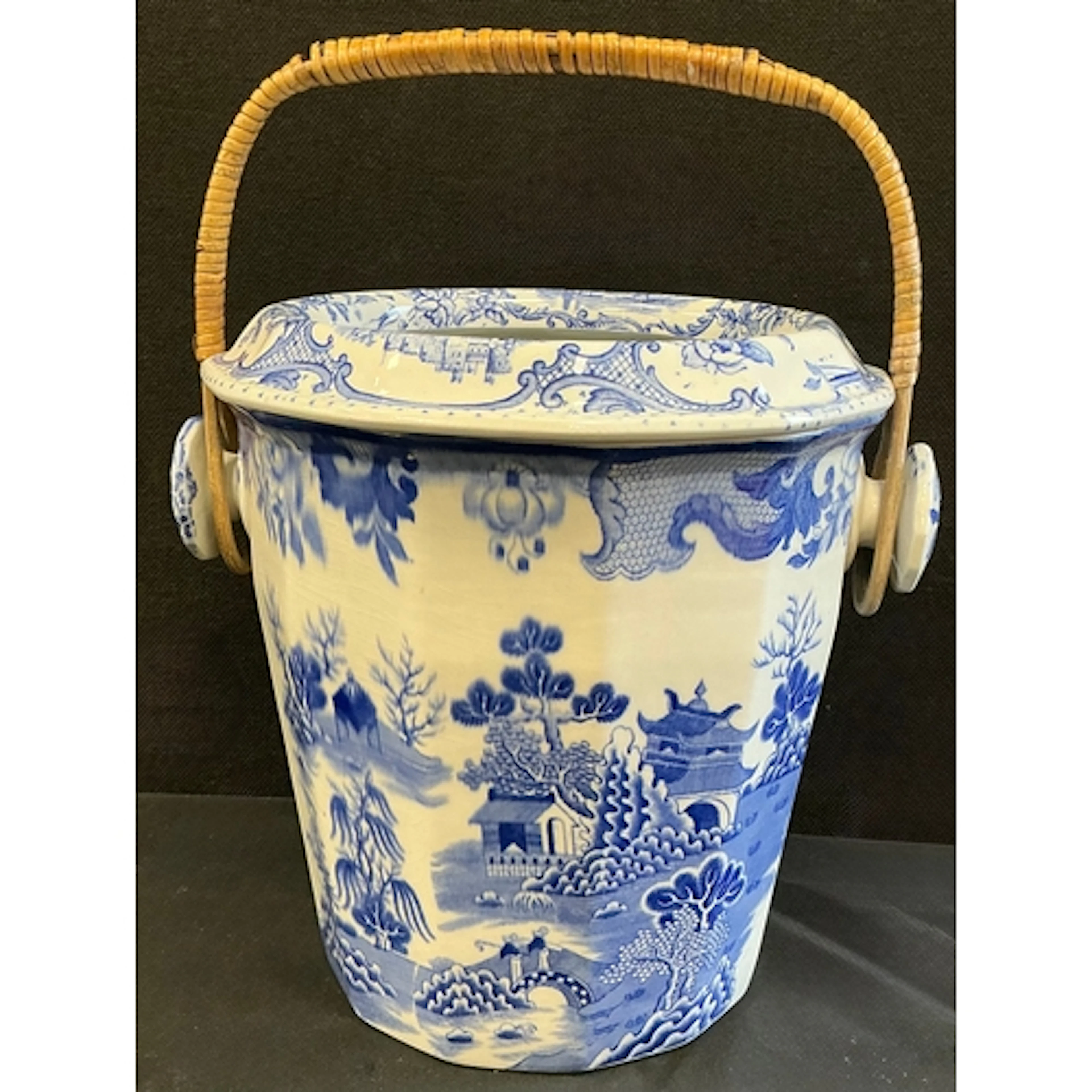 A Masons ironstone a late 19th century transfer printed slop...
