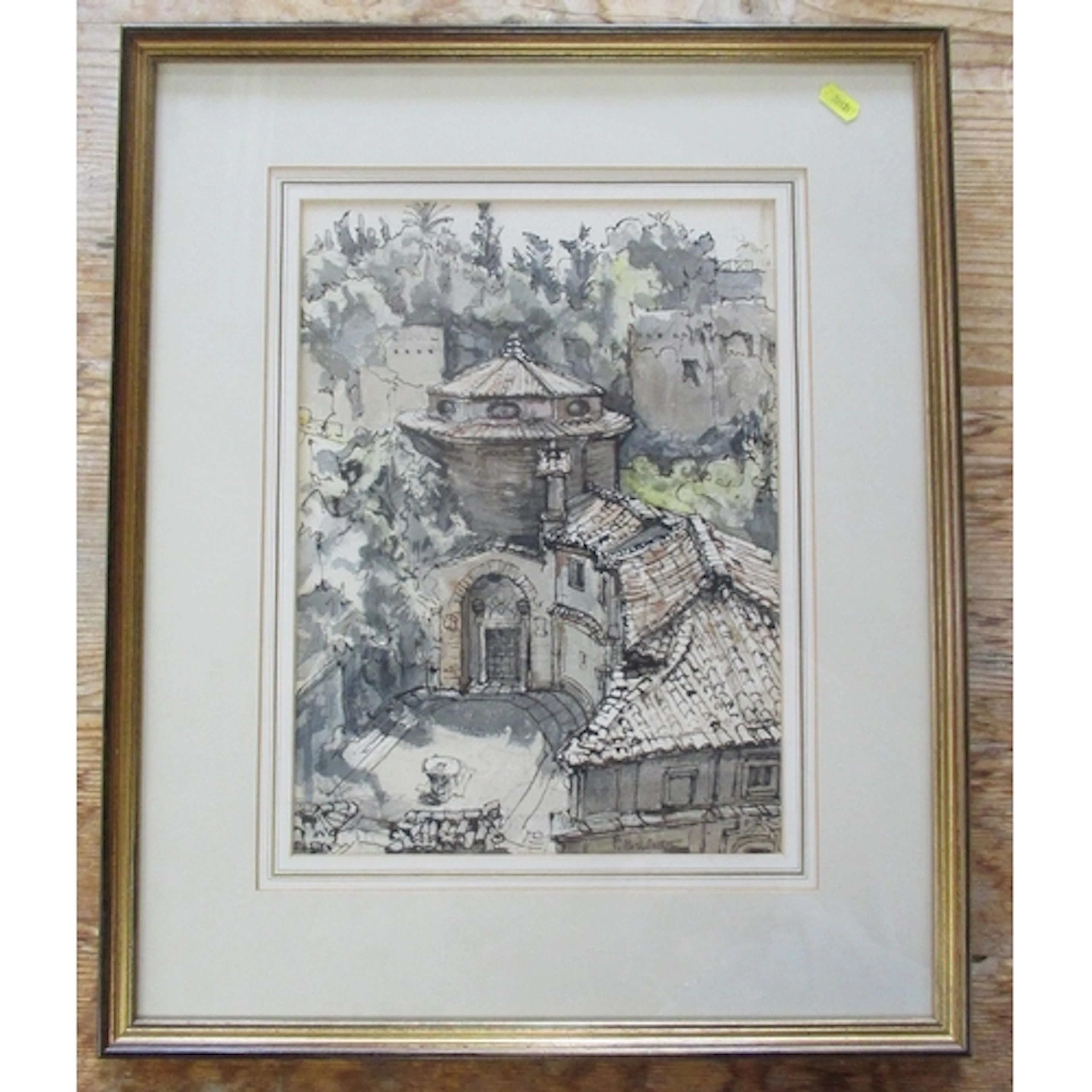 Marianne Von Werther R.B.A, watercolour, A Capella Rotunda, ...