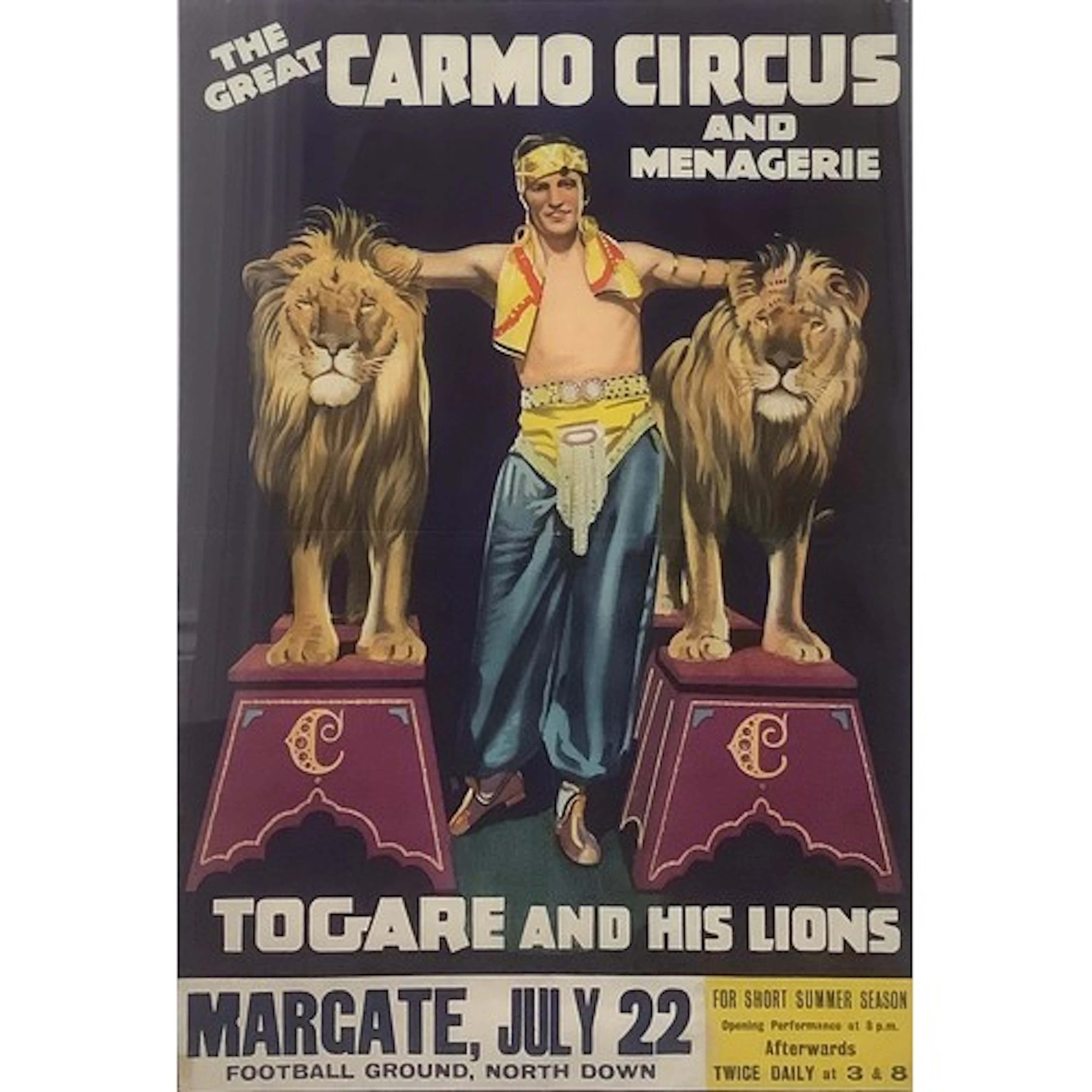 Circus & Fairground - an Art Deco period poster, The Great C...