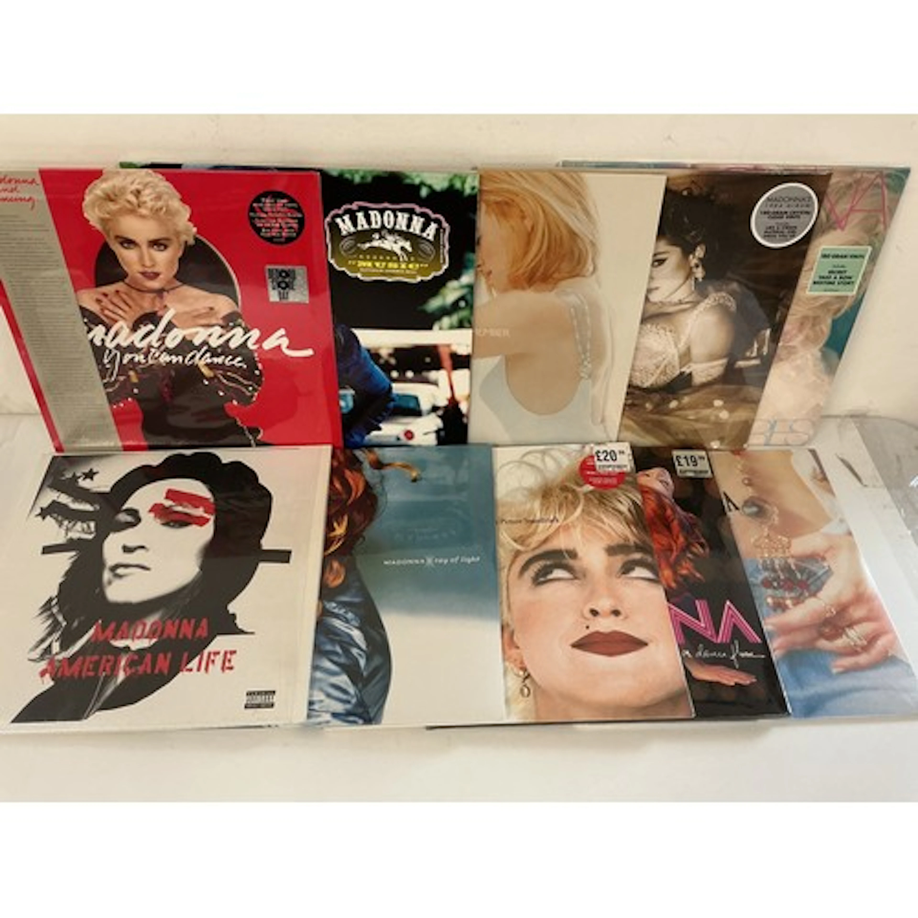 Ten Madonna LPs comprising mainly sealed 180g pressings, an ...