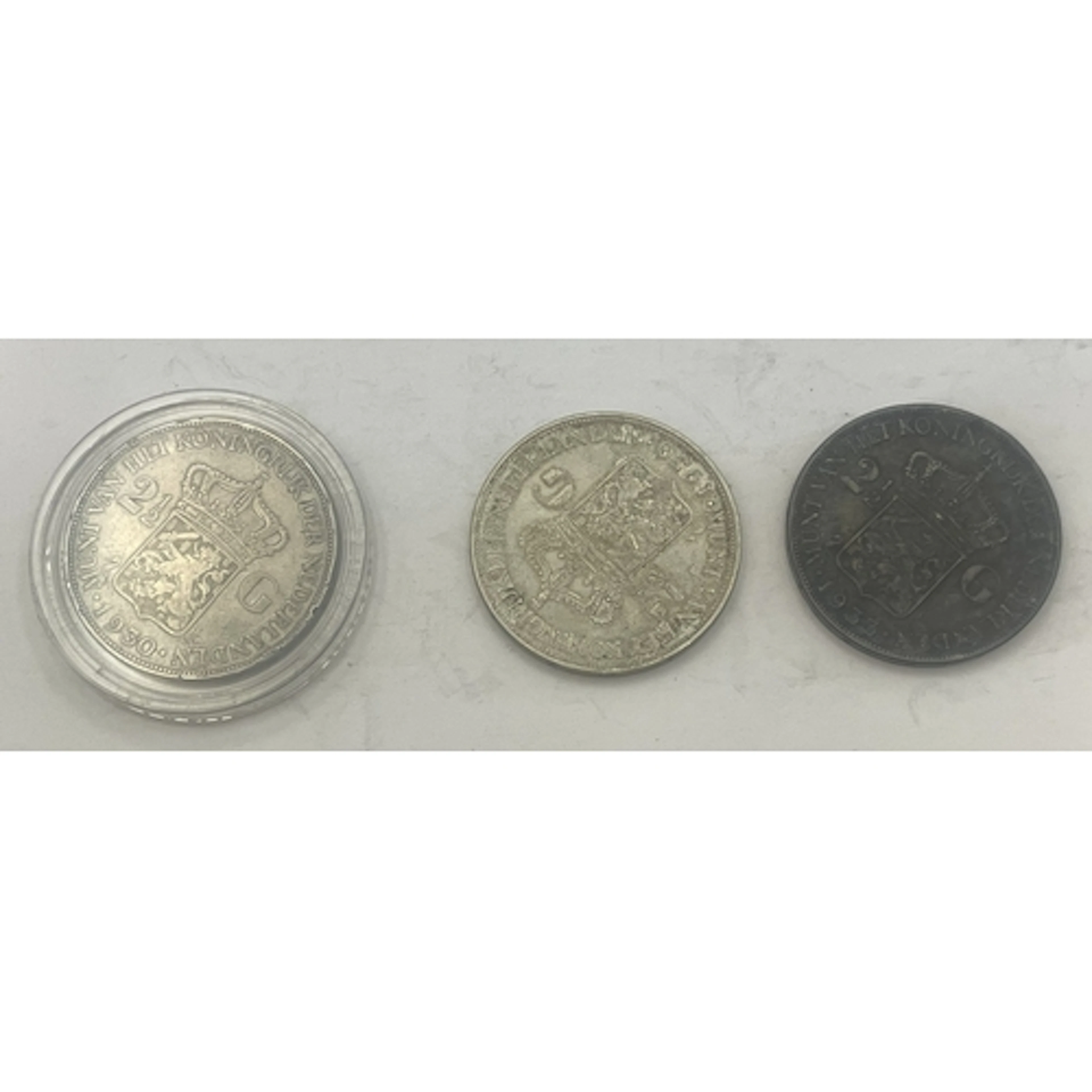 Netherlands – Wilhelmina (1890-1948) – 3 Silver 2½ Gulden co...