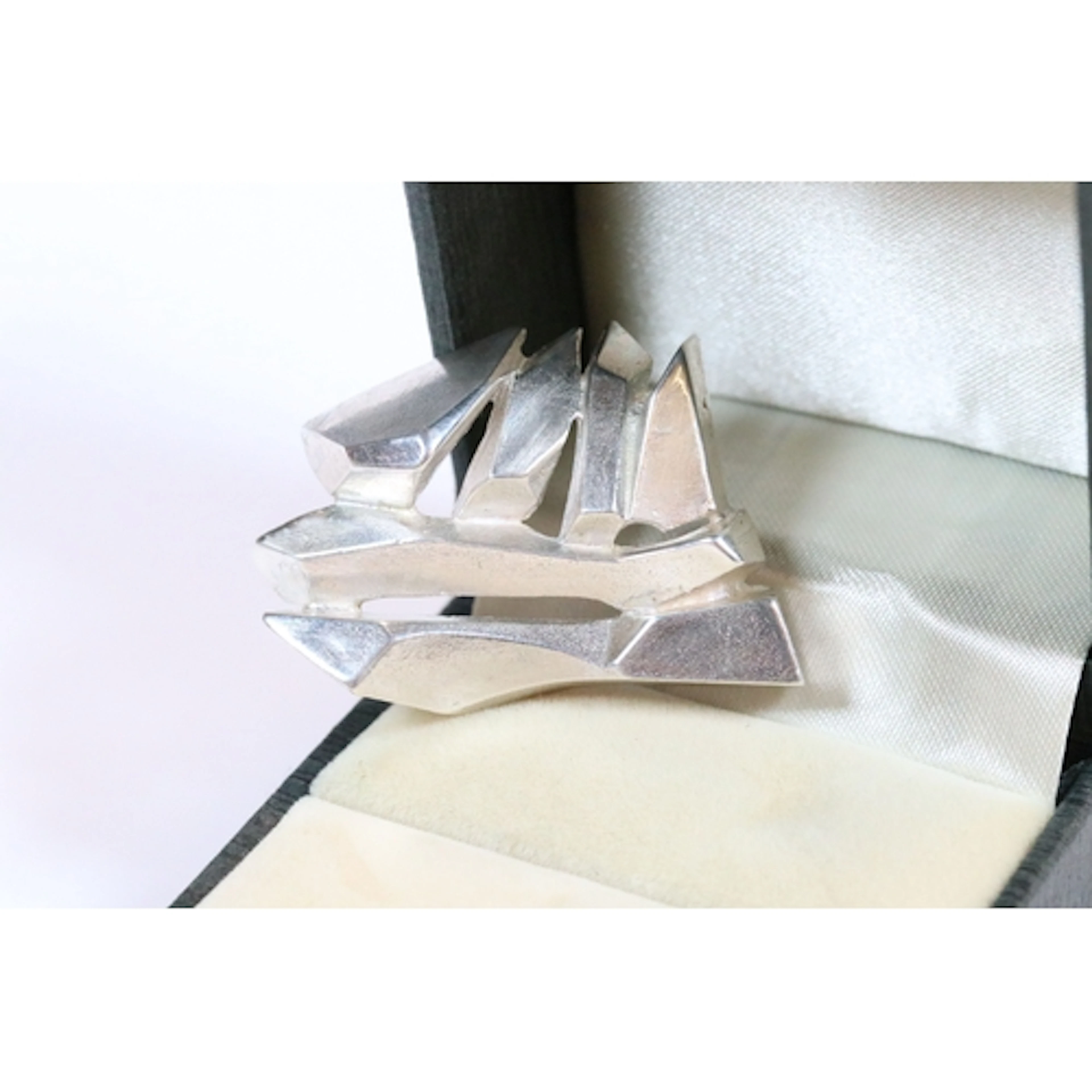Bjorn Weckström, for Lapponia, a fully hallmarked sterling s...
