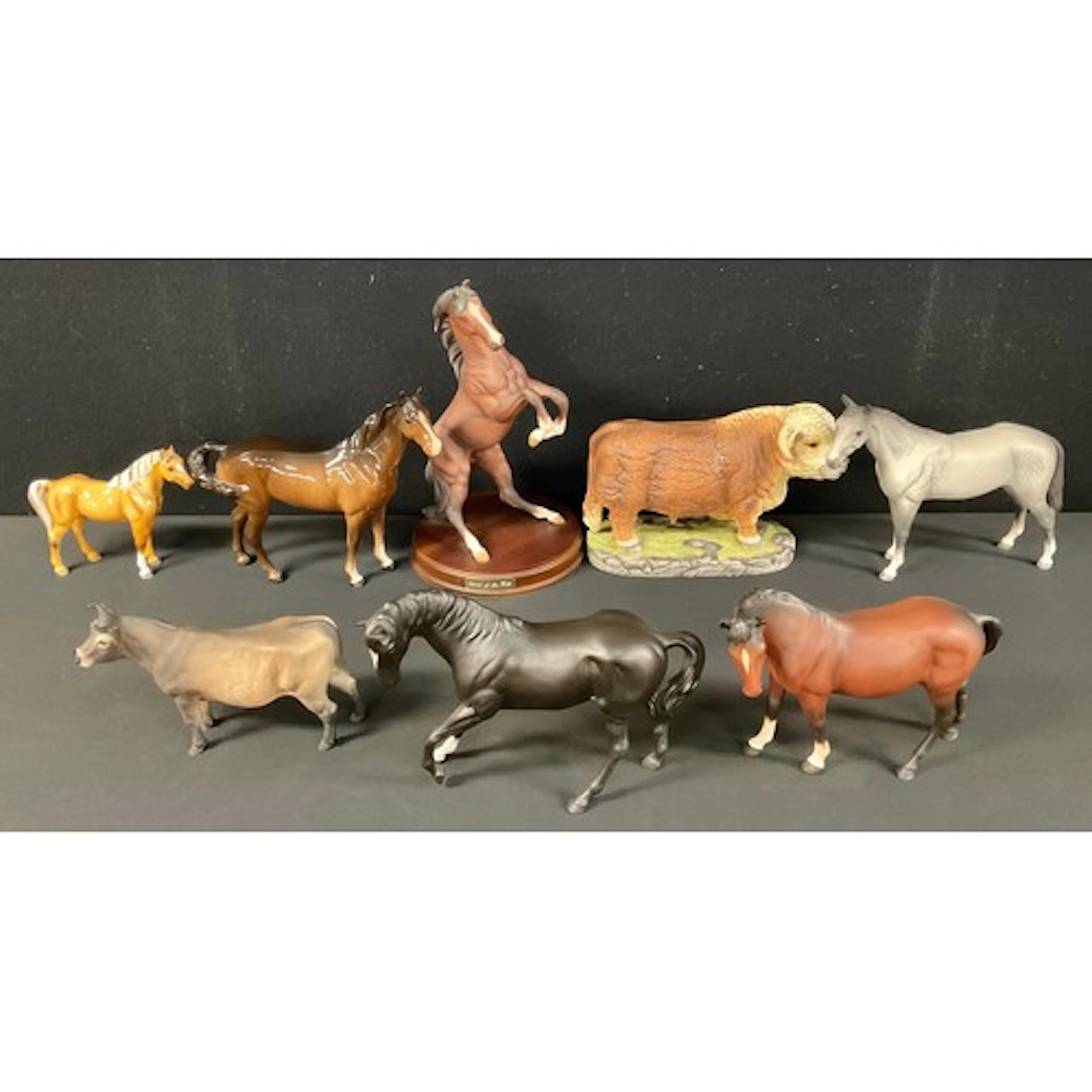 A Beswick dapple grey Bois Rousell horse, 19.5cm high; other...