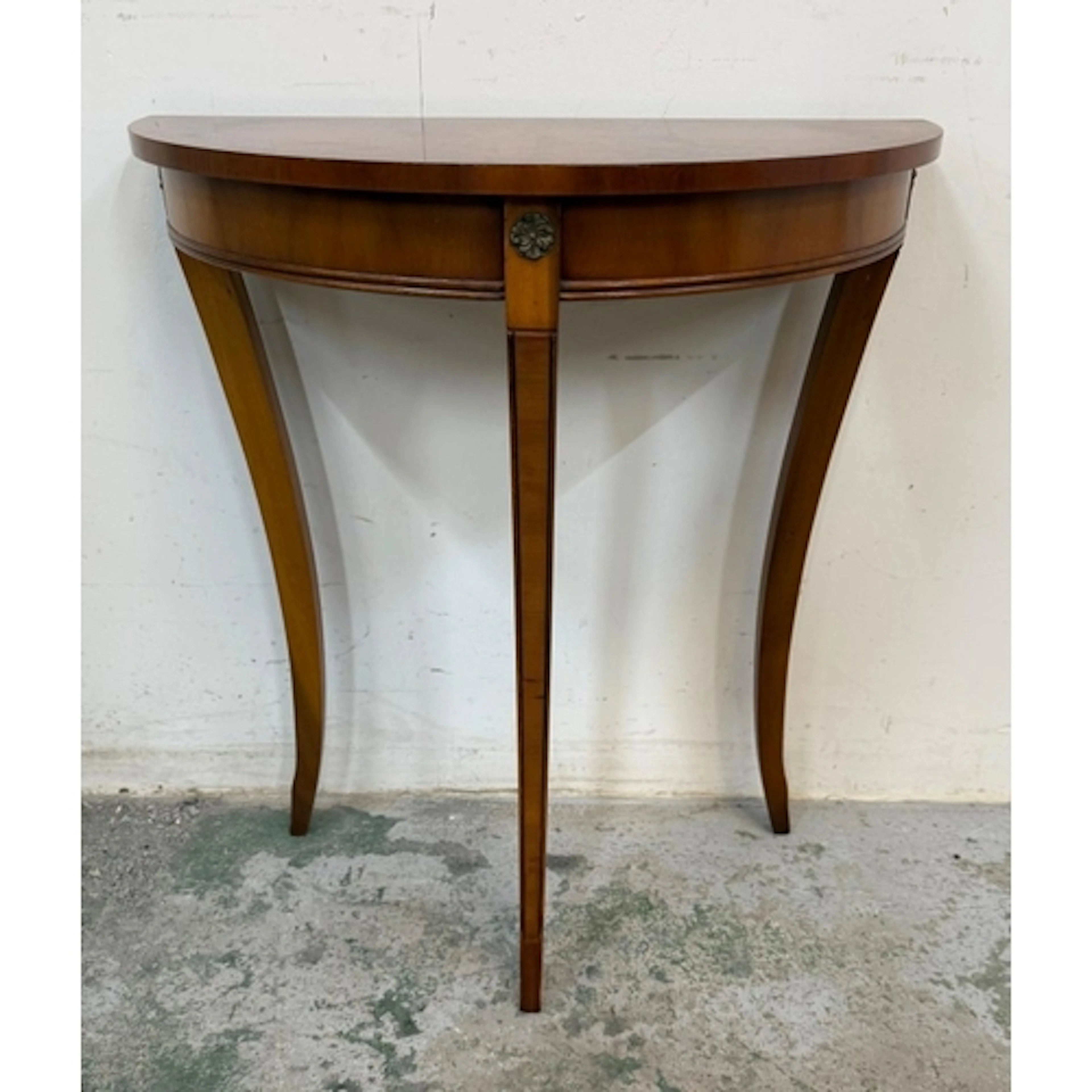 Reproduction Half moon side table.