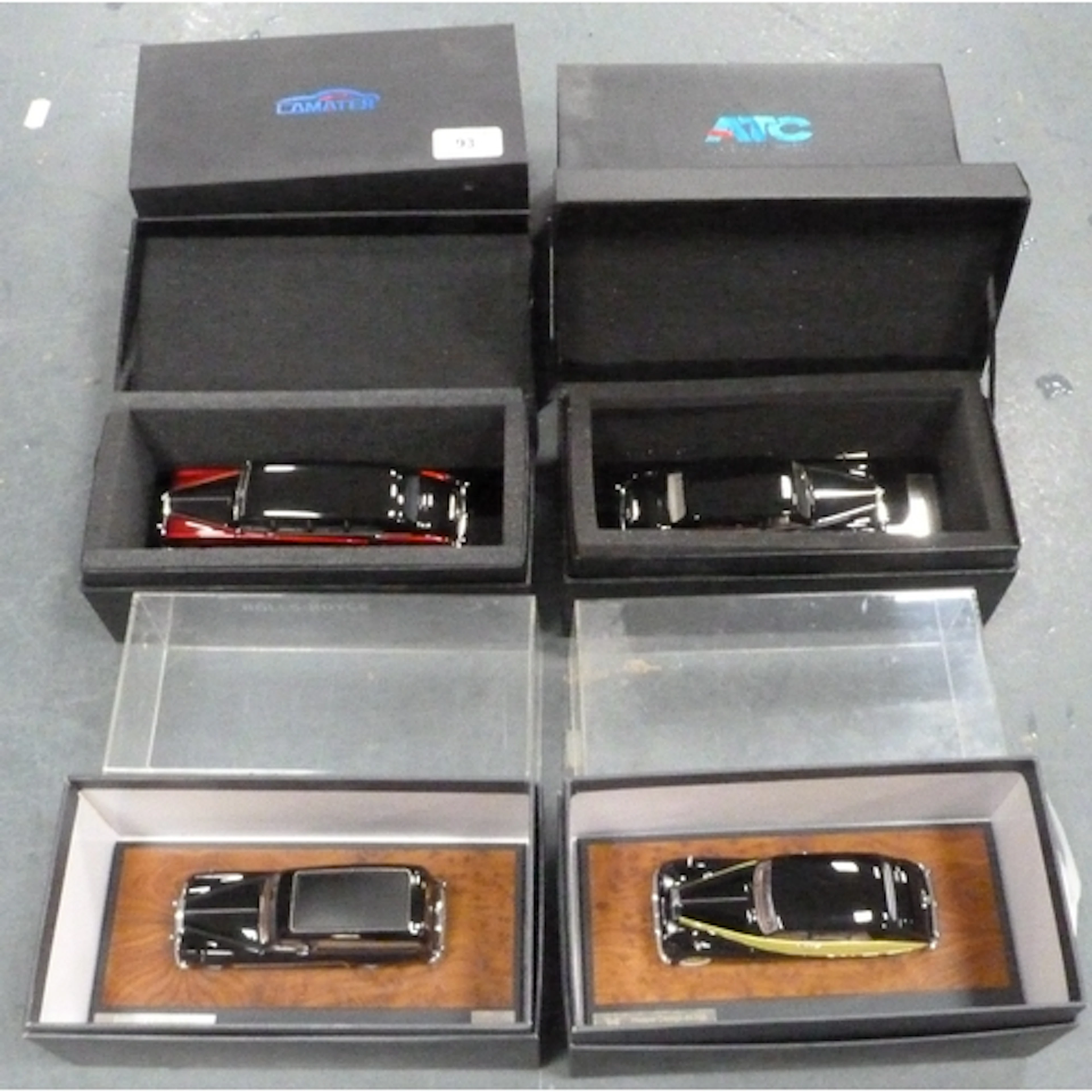 Two Matrix scale models and two others to include Rolls Royc...