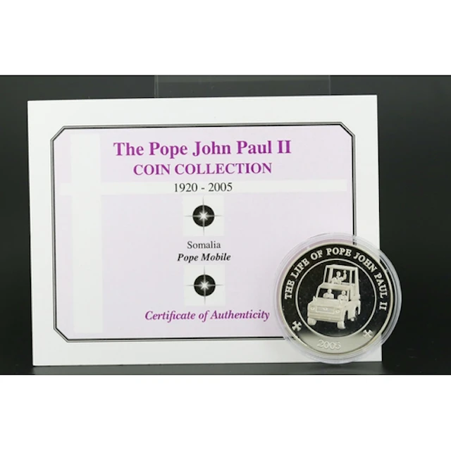 The Pope John Paul II Coin Collection 1920 - 2005 Sterling S...