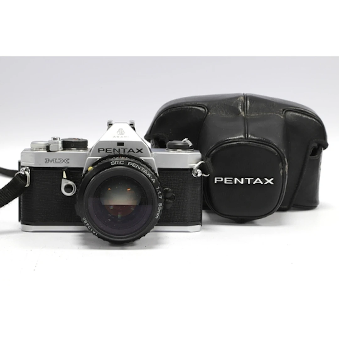 Asahi Pentax MX 35mm SLR Film Camera with attached SMC Penta...