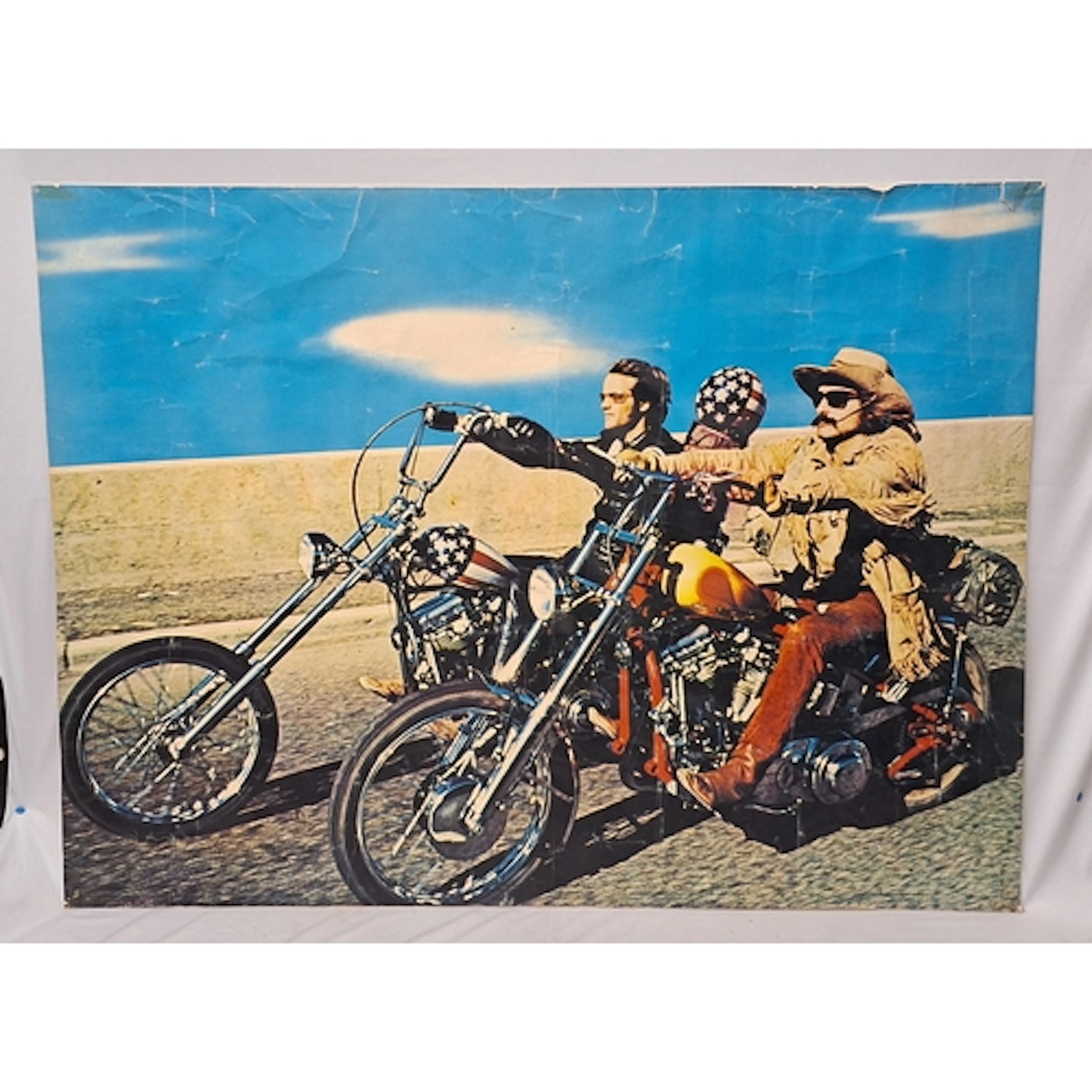 Large Poster Mounted on Card, vintage circa 1969 Easy Rider ...