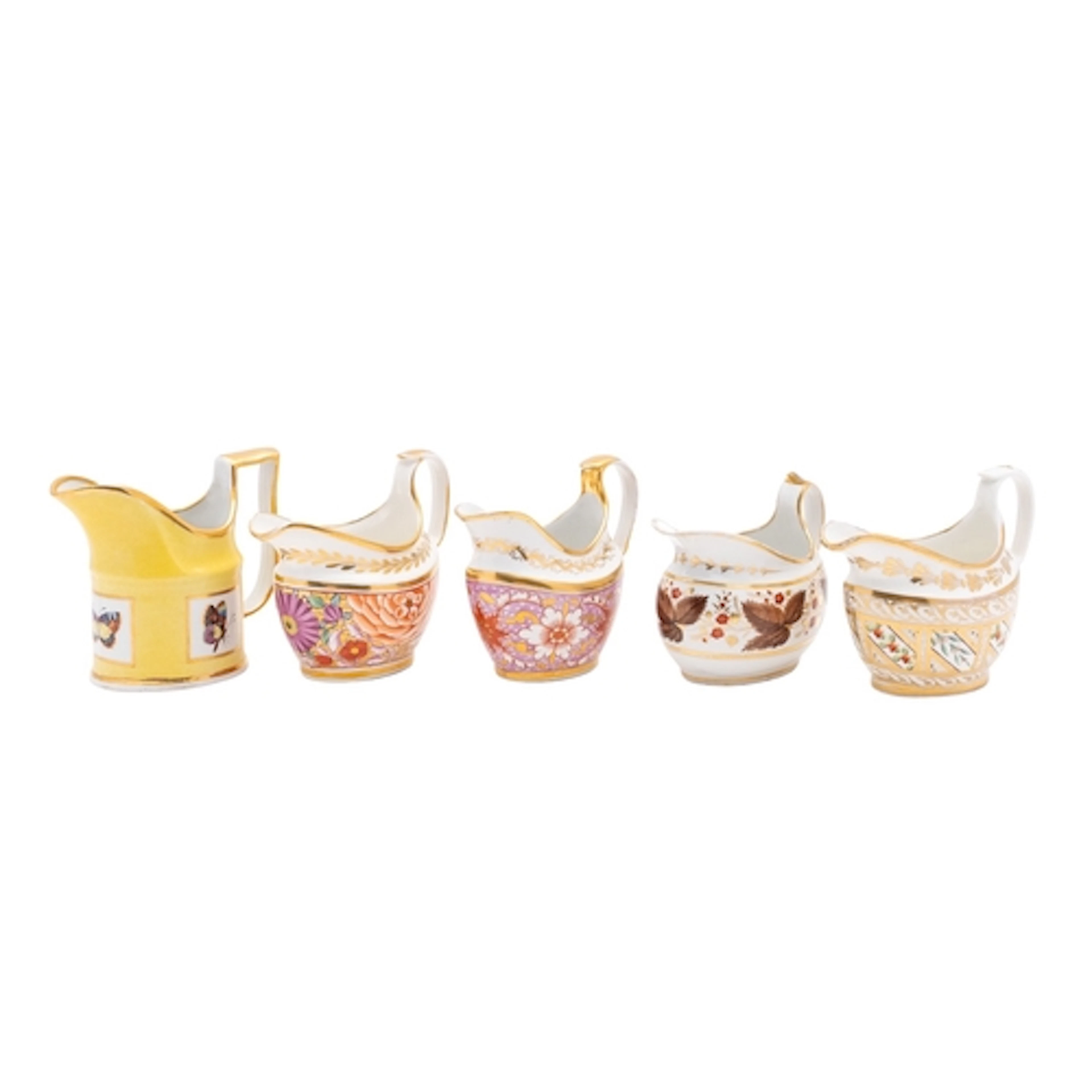 A collection of nine early 19th century English porcelain cr...