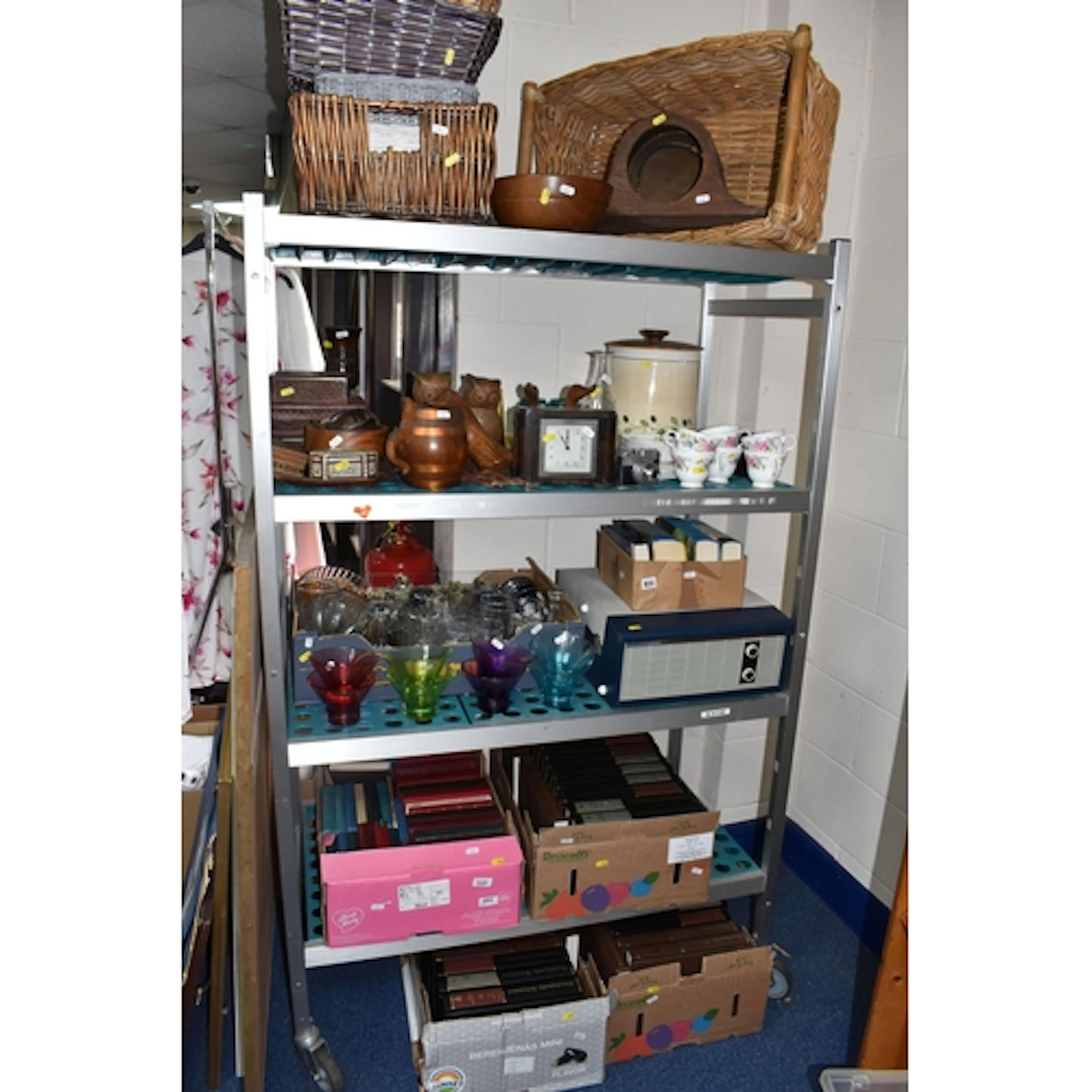 FOUR BOXES AND LOOSE MISCELLANEOUS ITEMS to include four box...