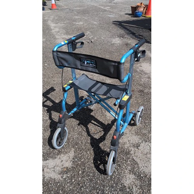 Drive 'Diamond' rollator walker, with metallic blue tubular ...