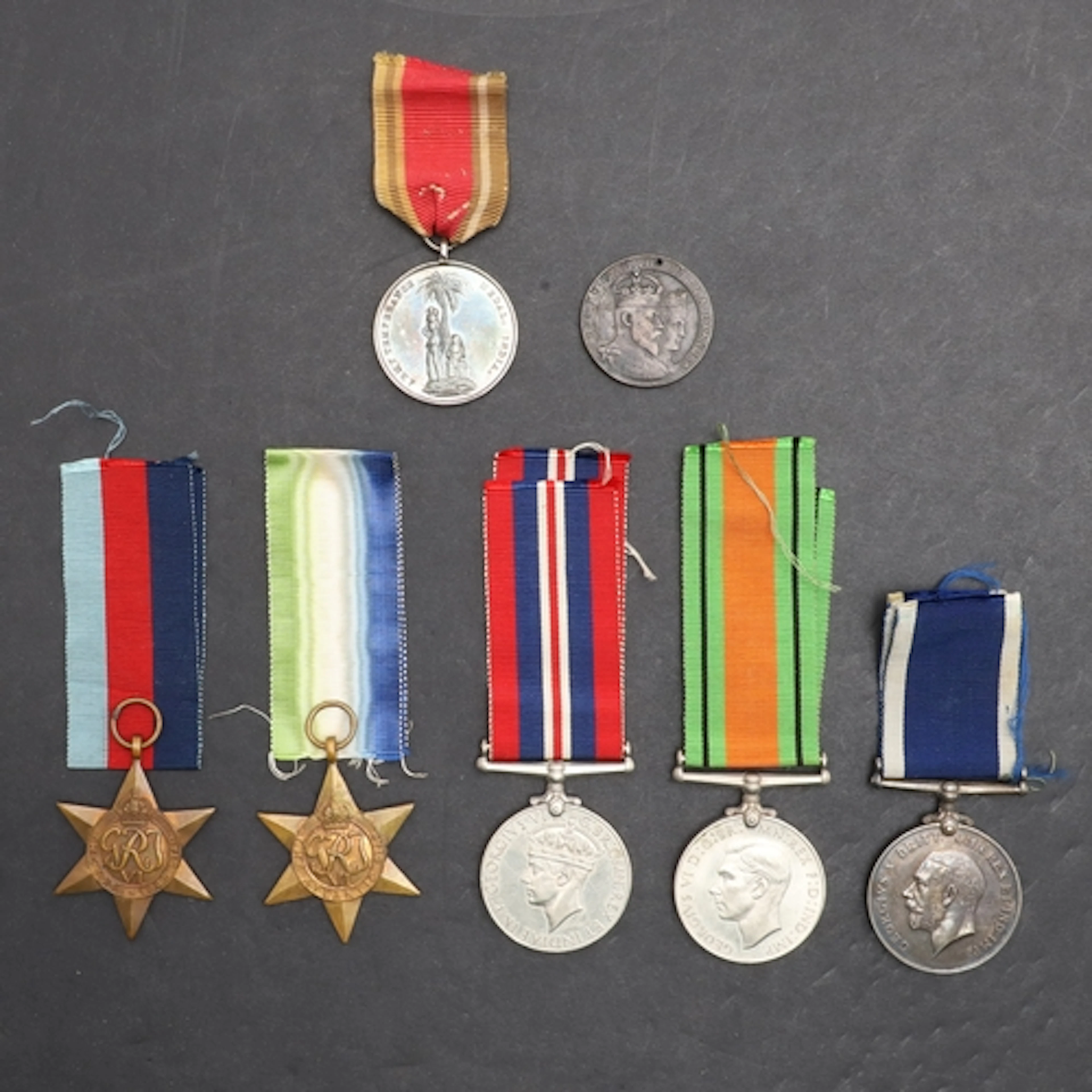 A SECOND WORLD WAR LONG SERVICE GROUP OF FIVE TO THE ROYAL N...