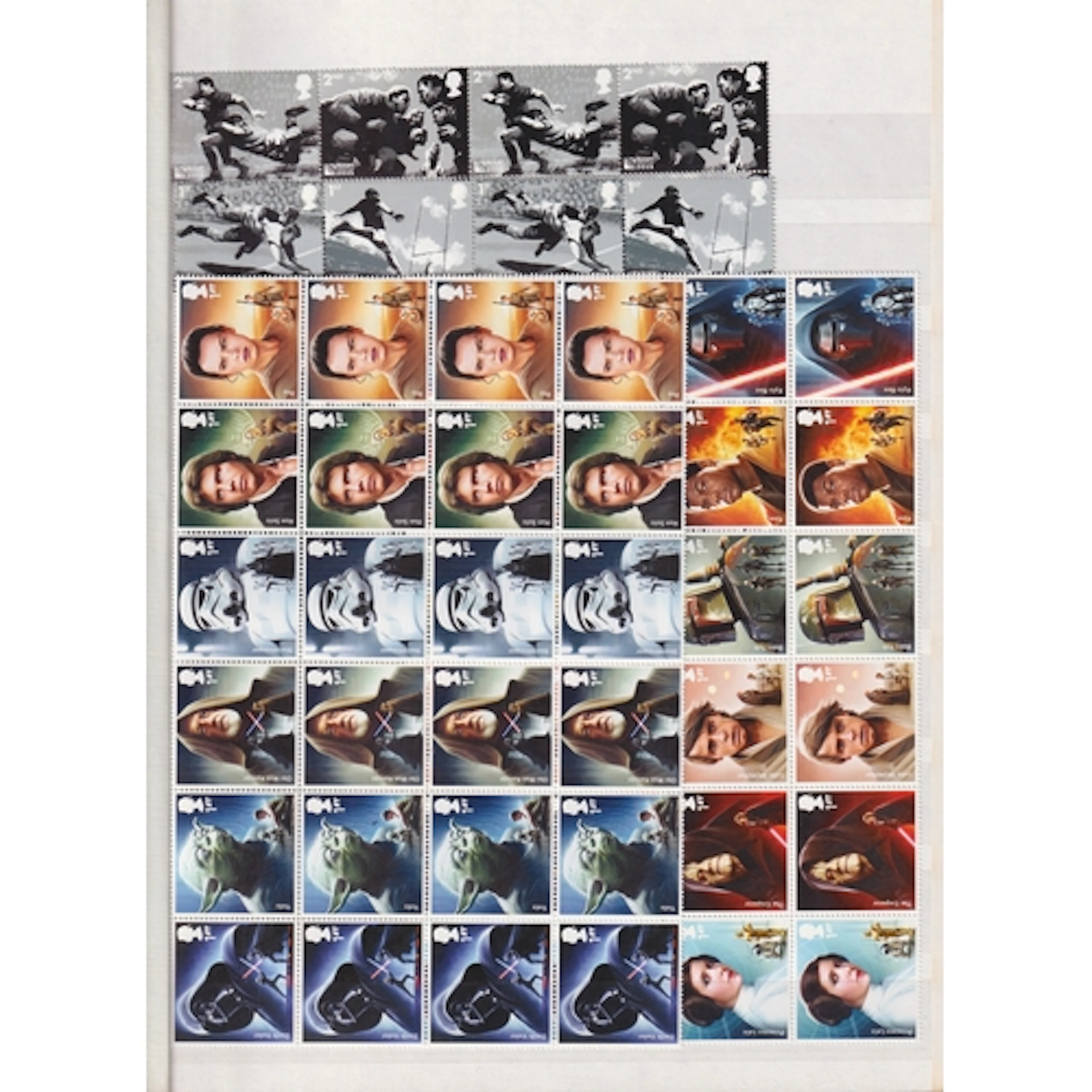 A duplicated Great Britain QEII stamp collection housed in s...
