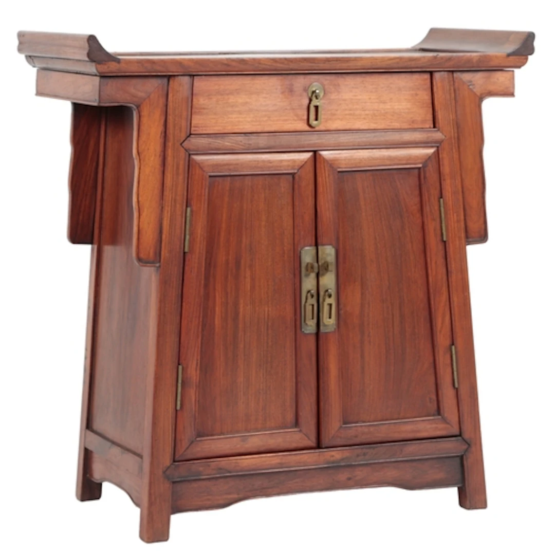 A Chinese huanghuali small altar cabinet, 19th / 20th centur...