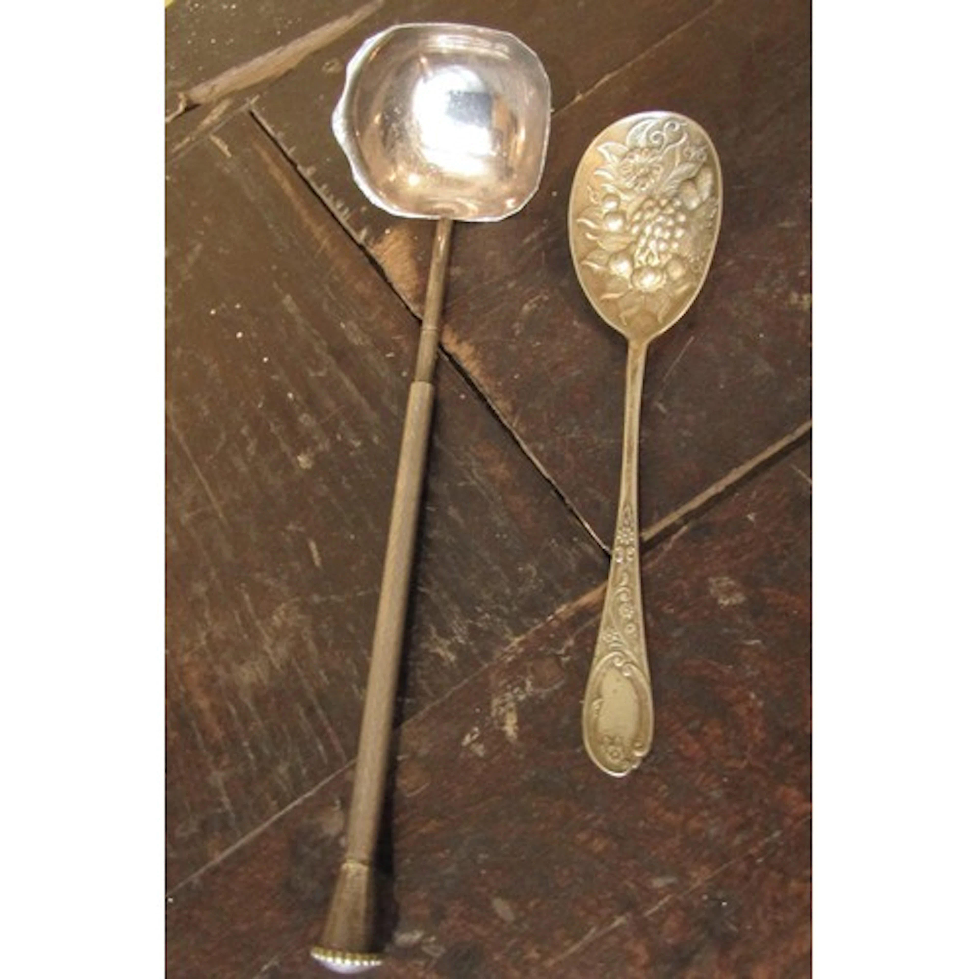 Antique Berry Spoon and French Toddy Spoon Antique