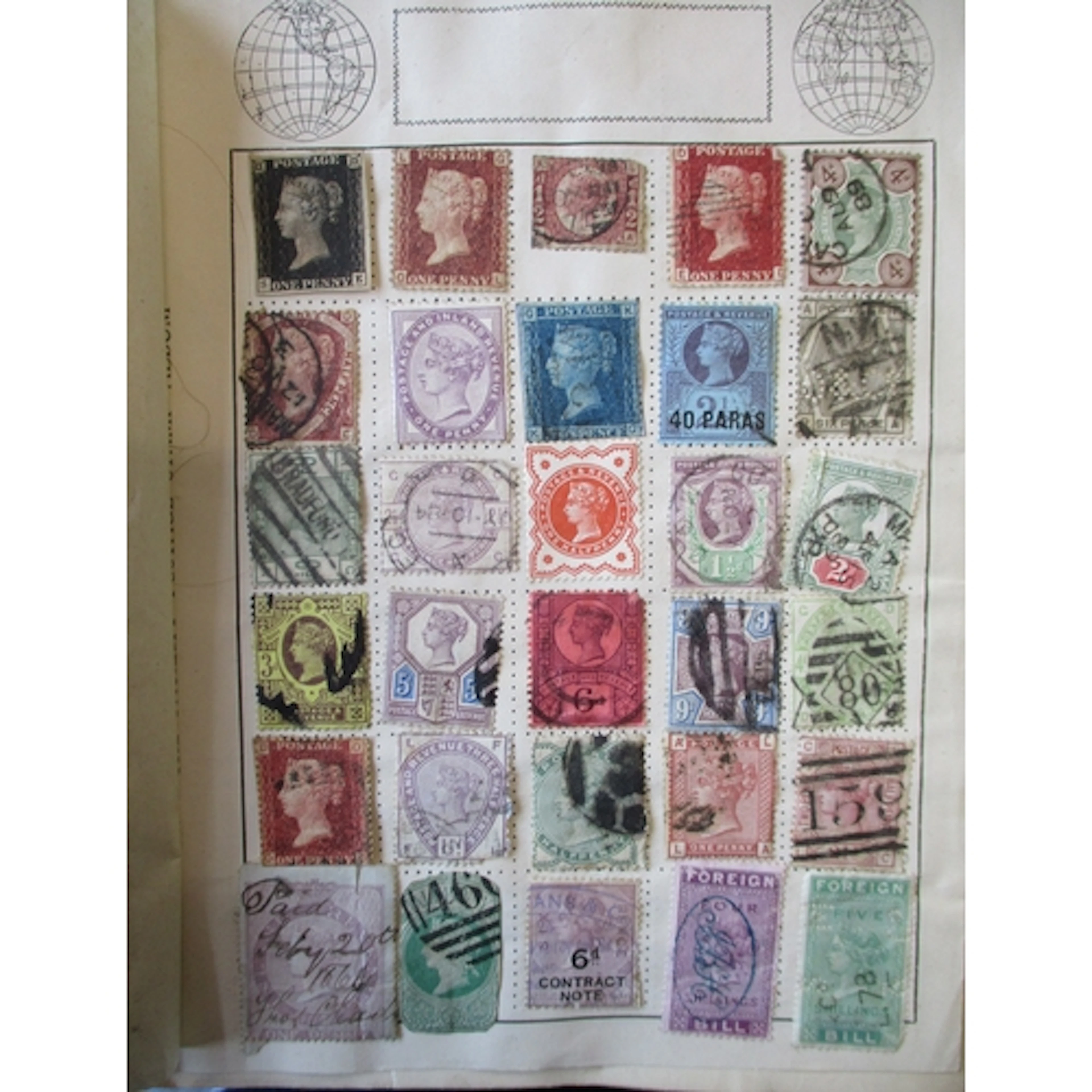 World Misc early to modern M/U coln in 5 vols, incl small ra...