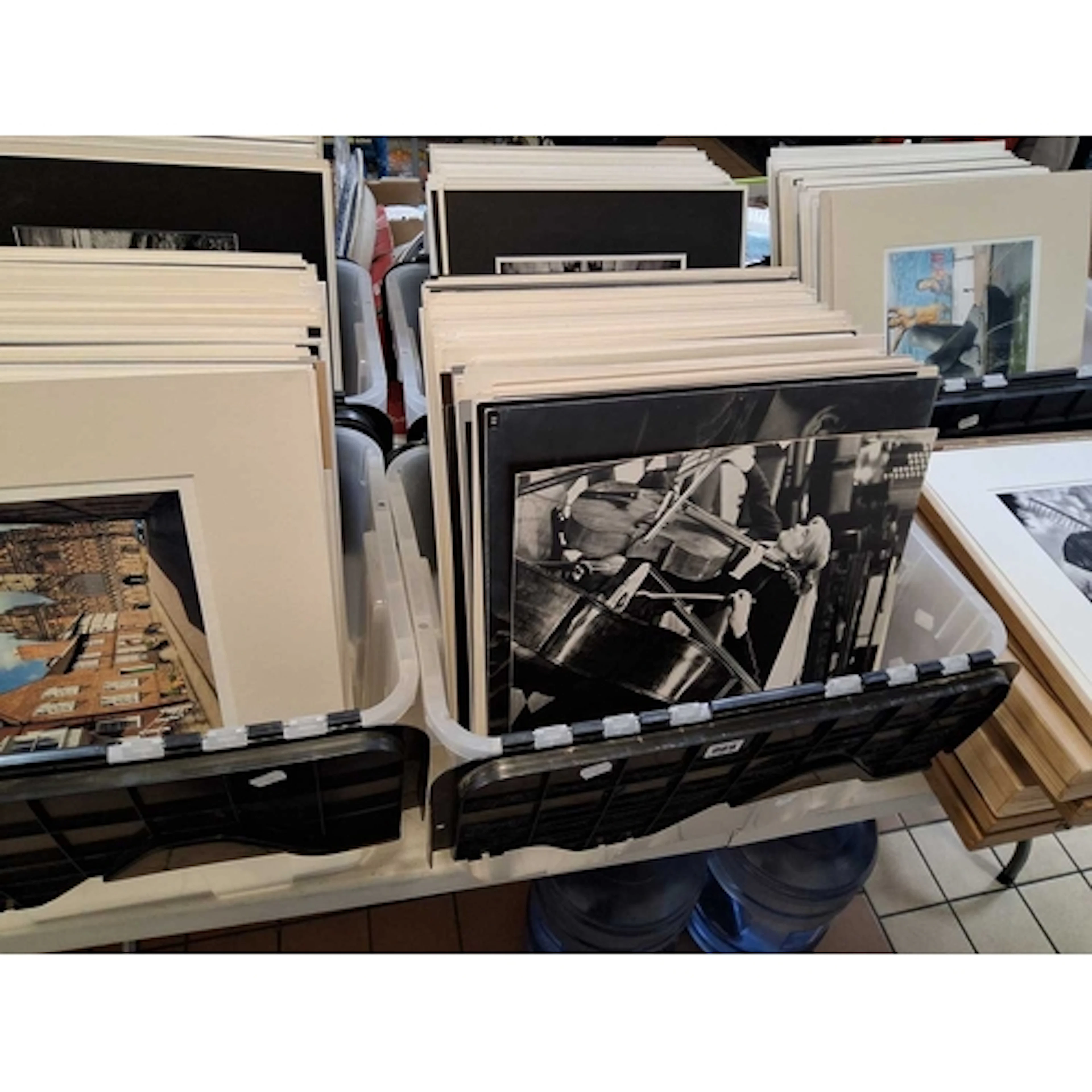 FIVE BOXES AND FIVE CASES OF PHOTOGRAPHIC PRINTS, hundreds o...