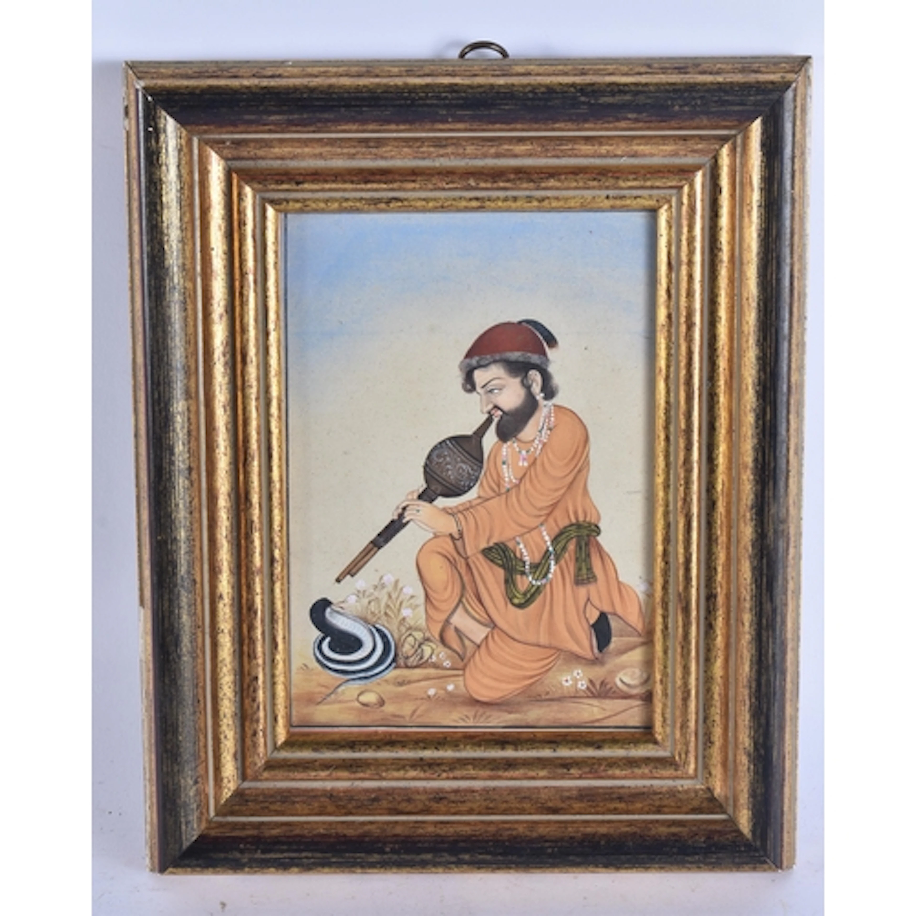 Indian School (Late 19th Century) Watercolour, Cobra and mal...