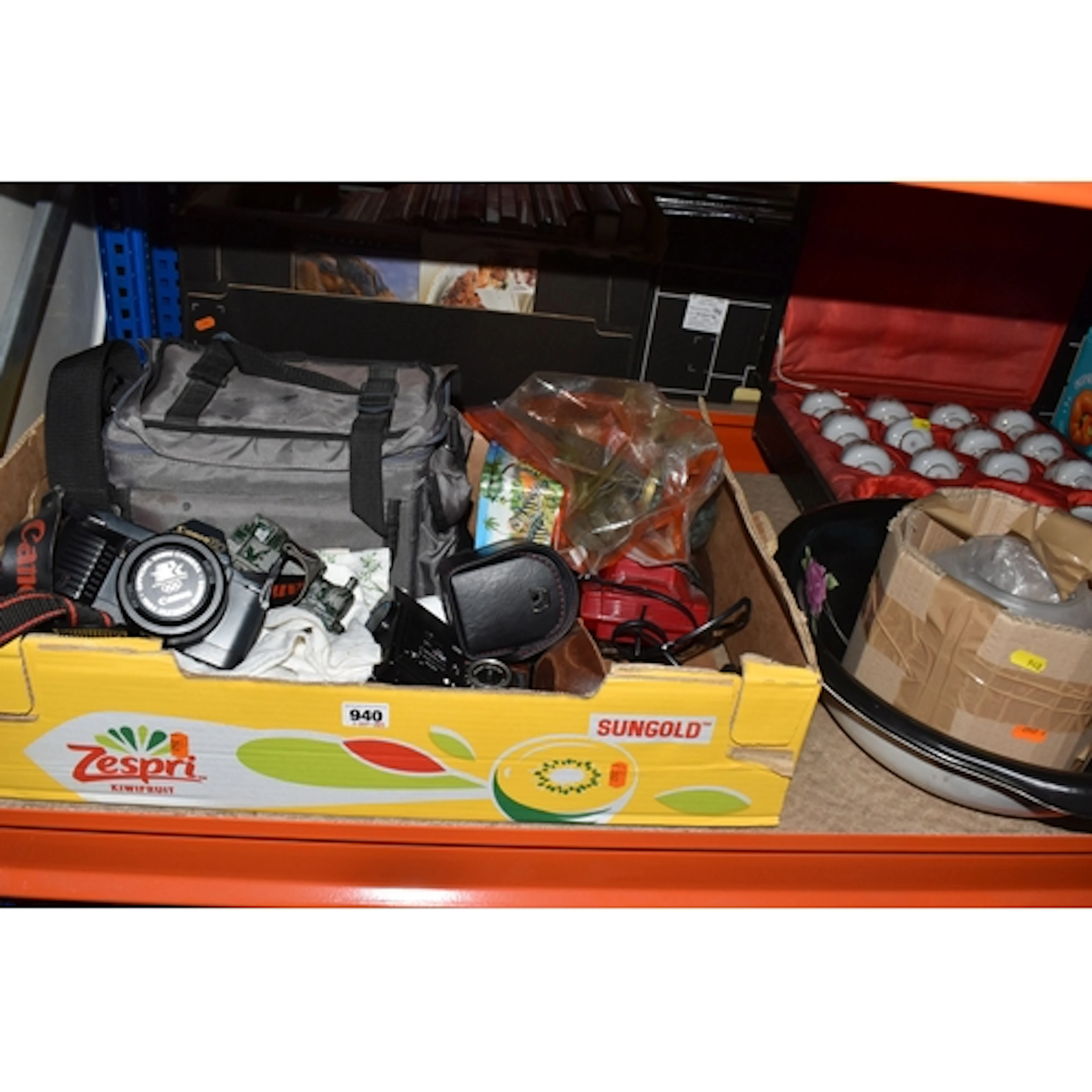 THREE BOXES AND LOOSE MISCELLANEOUS ITEMS, to include a Roya...