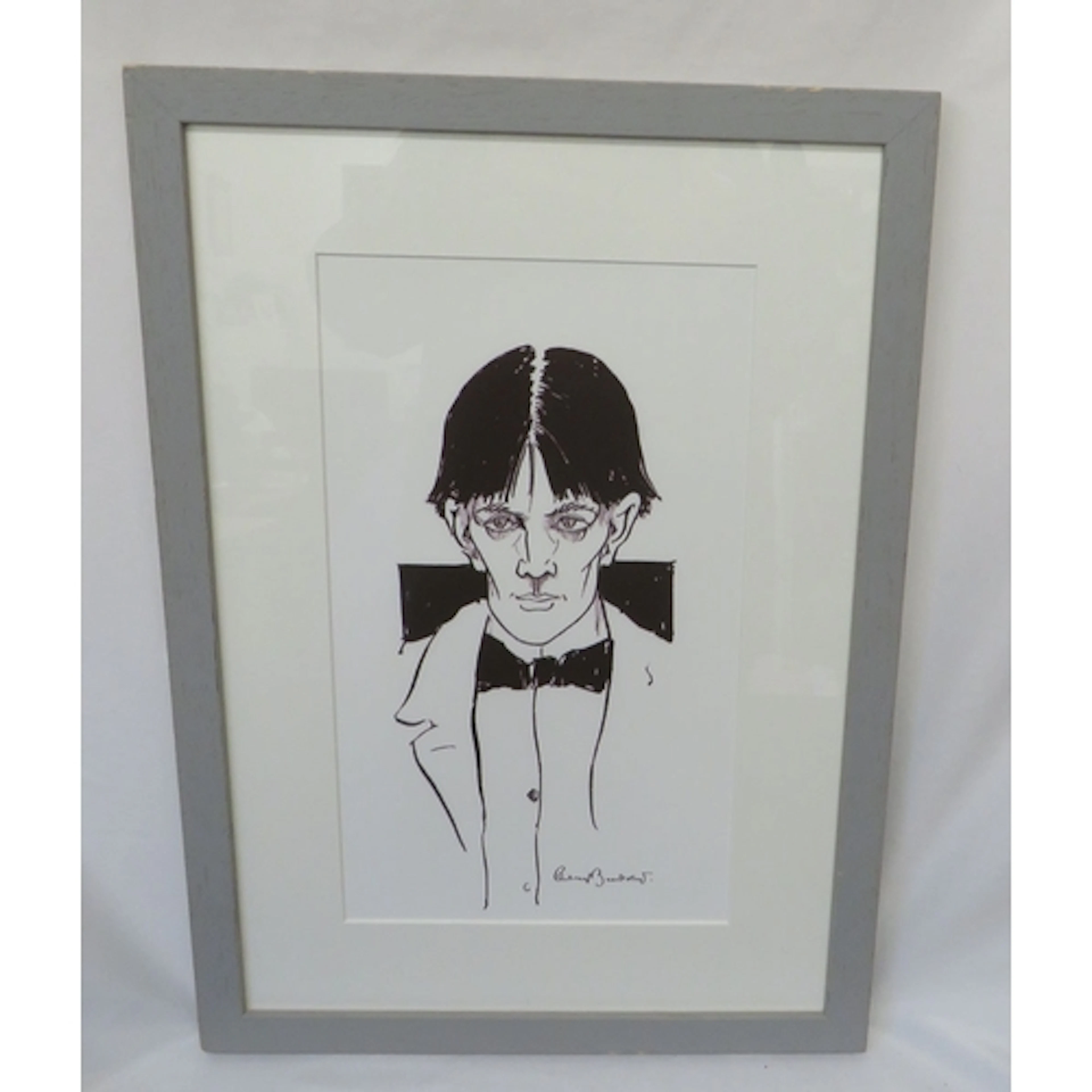 F/g Print Self Portrait Aubrey Beardsley, 30cm x 43cm (LW)