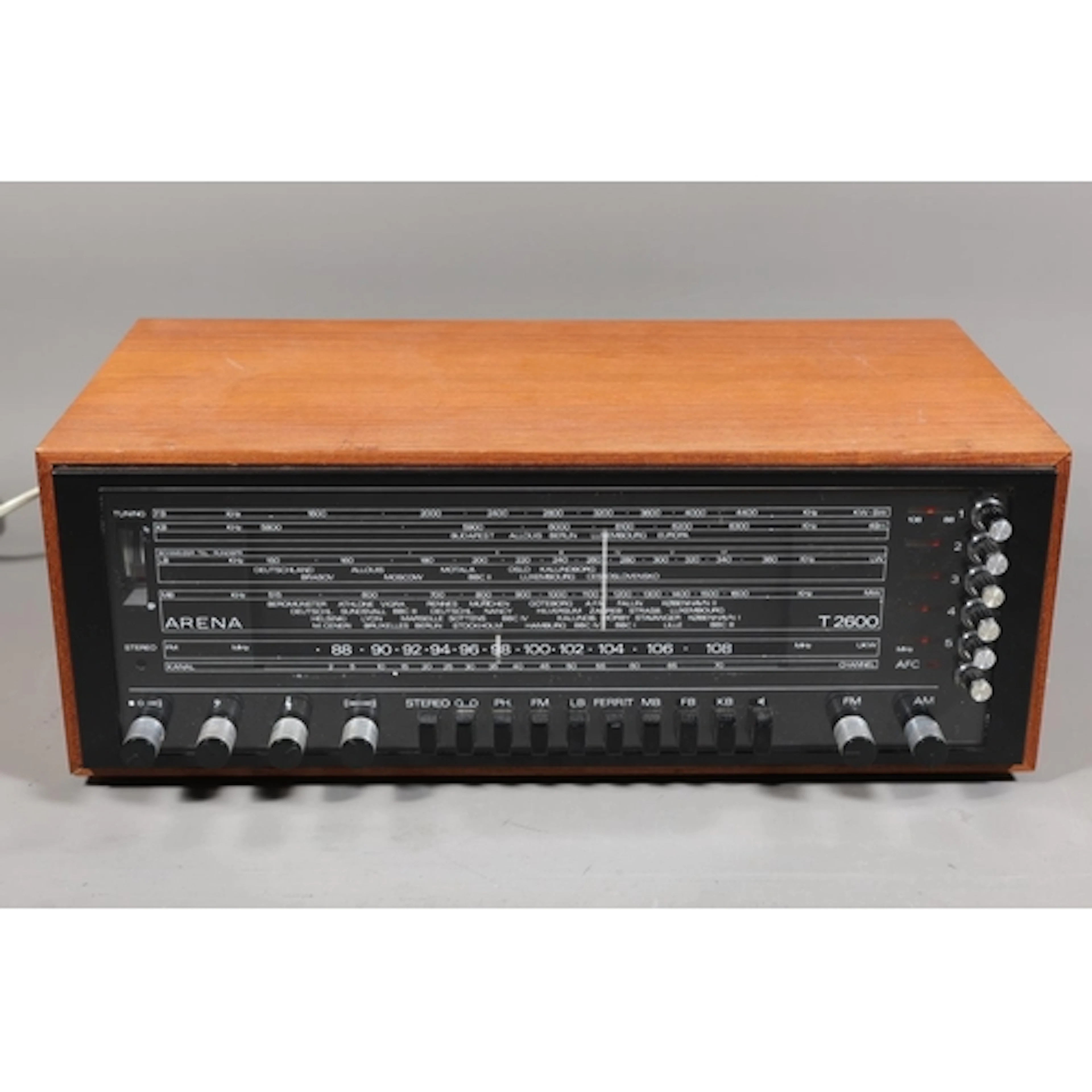 Arena T2600 FM/AM Tuner Amplifier, Danish Early 1970s