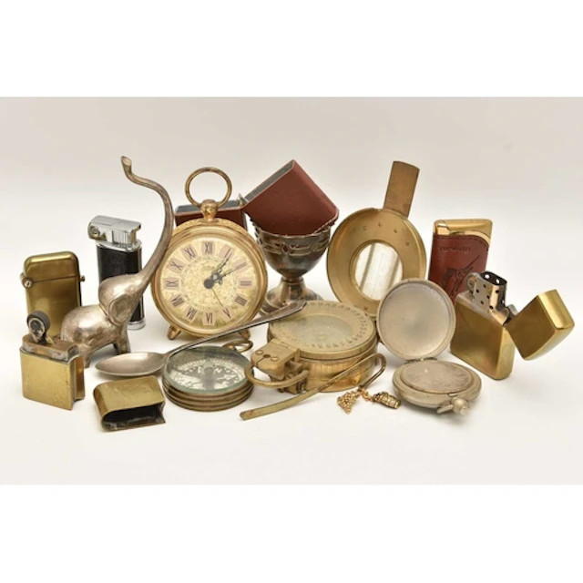 AN ASSORTMENT OF LIGHTERS AND COMPASSES, to include a 'Thore...