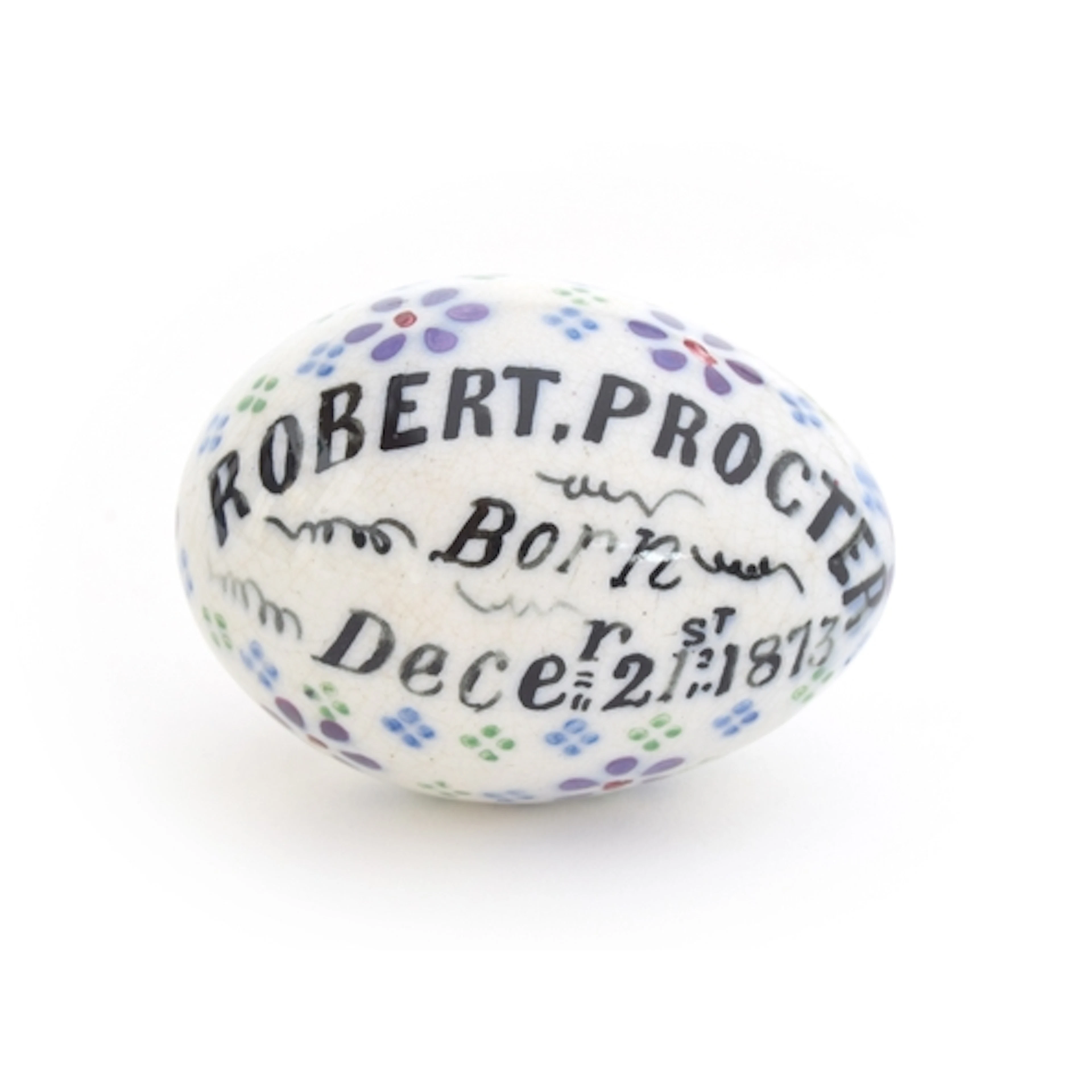A 19th century Staffordshire or Whitehaven Pottery darning o...