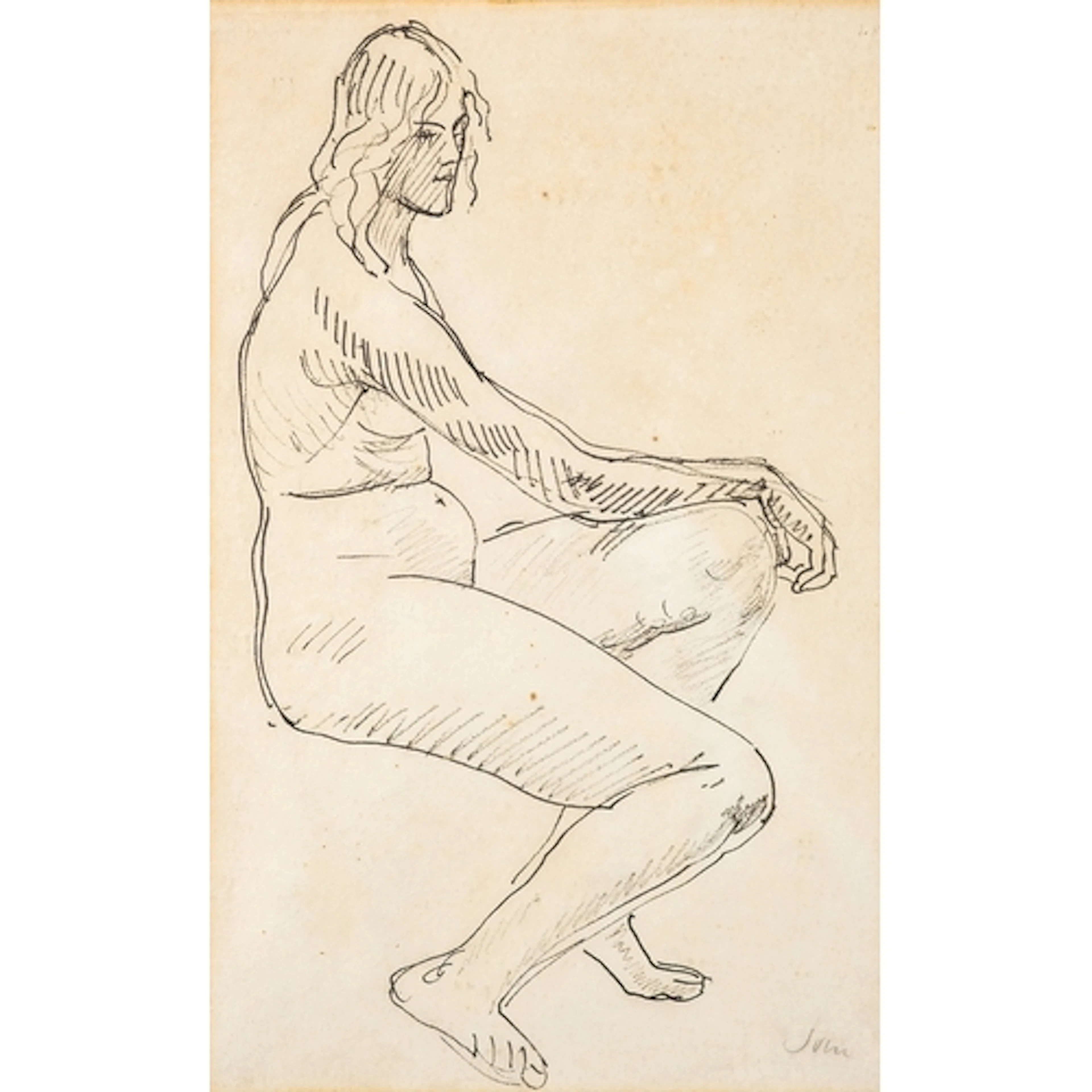 * Augustus John (British, 1878-1961) - Nude female study - ...