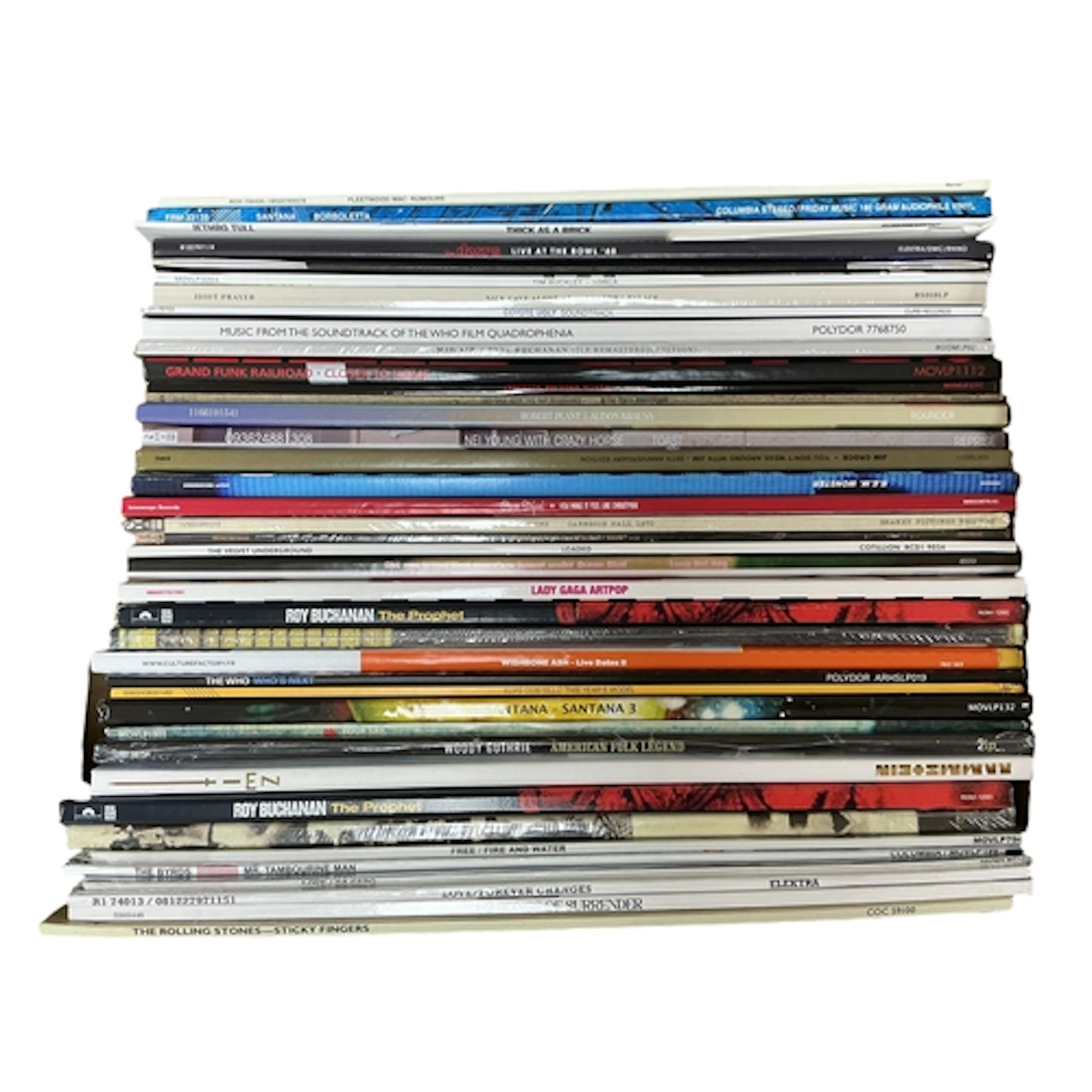Forty LP record albums, all more recent pressings and releas...