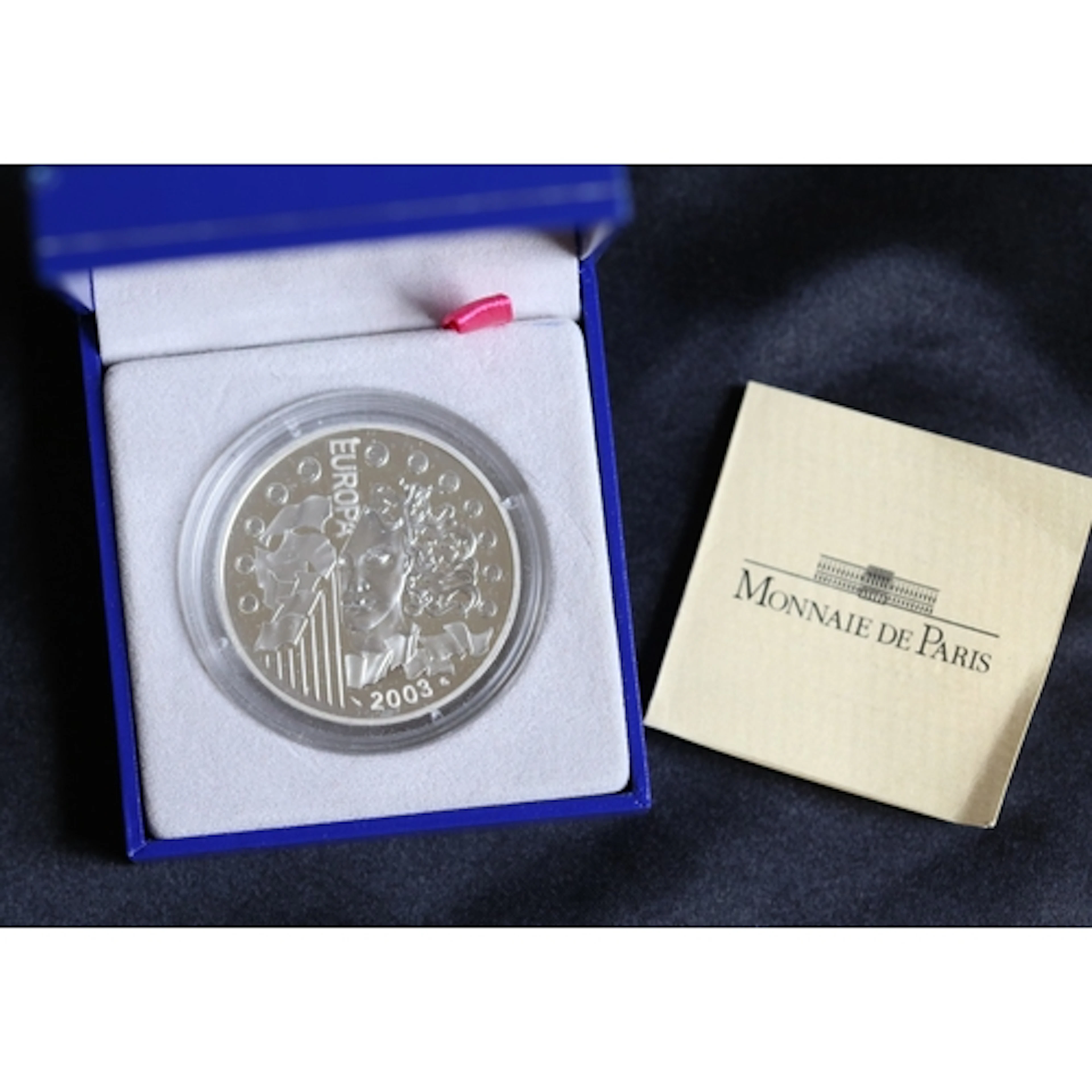 Silver Commemorative French 1 1/2 Euro Coin, The First Anniv...
