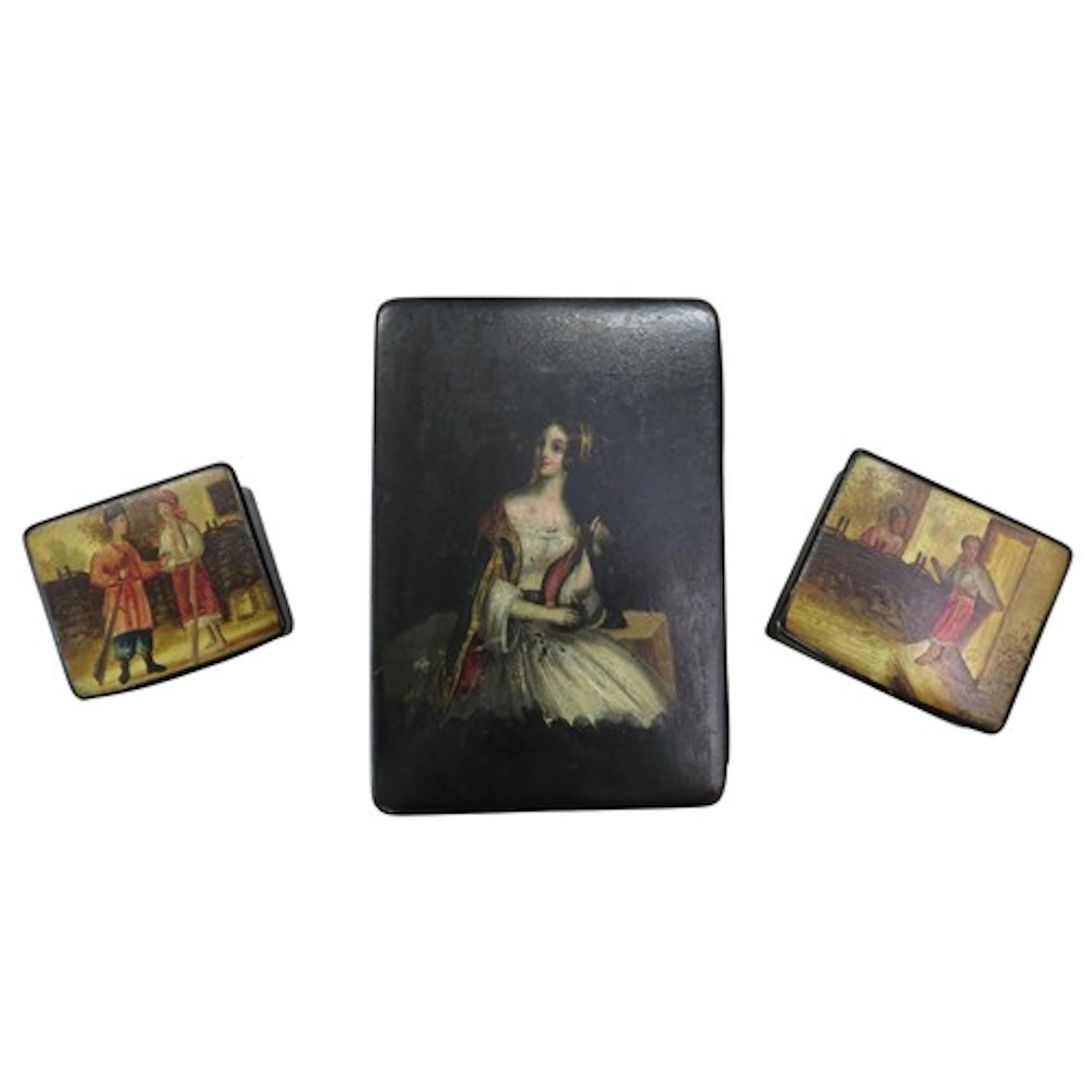 IN THE MANNER OF STOBWASSER, A 19TH CENTURY PORTRAIT PAINTED...