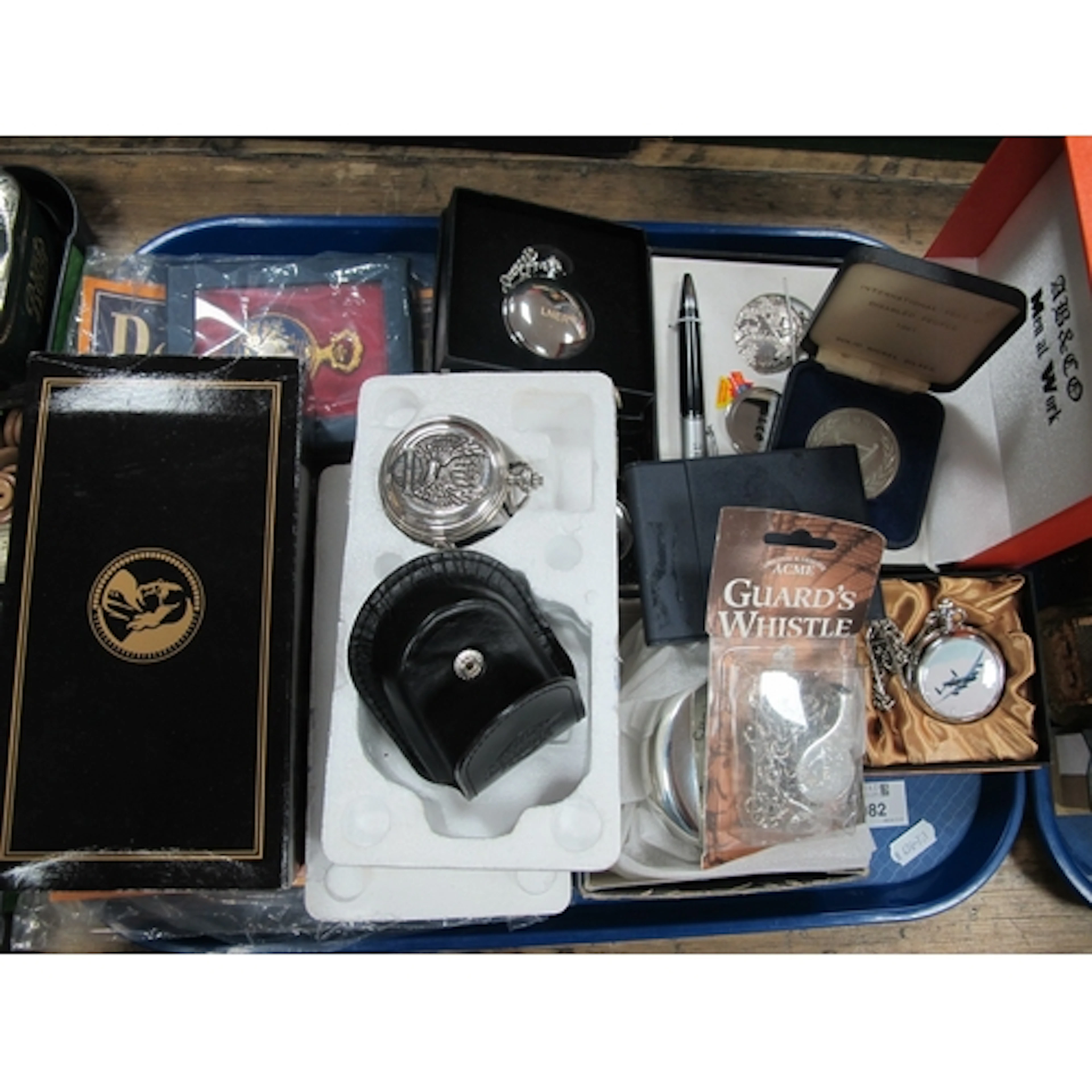 Novelty Pocket Watches, including LNER, Harley Davidson, RAF...
