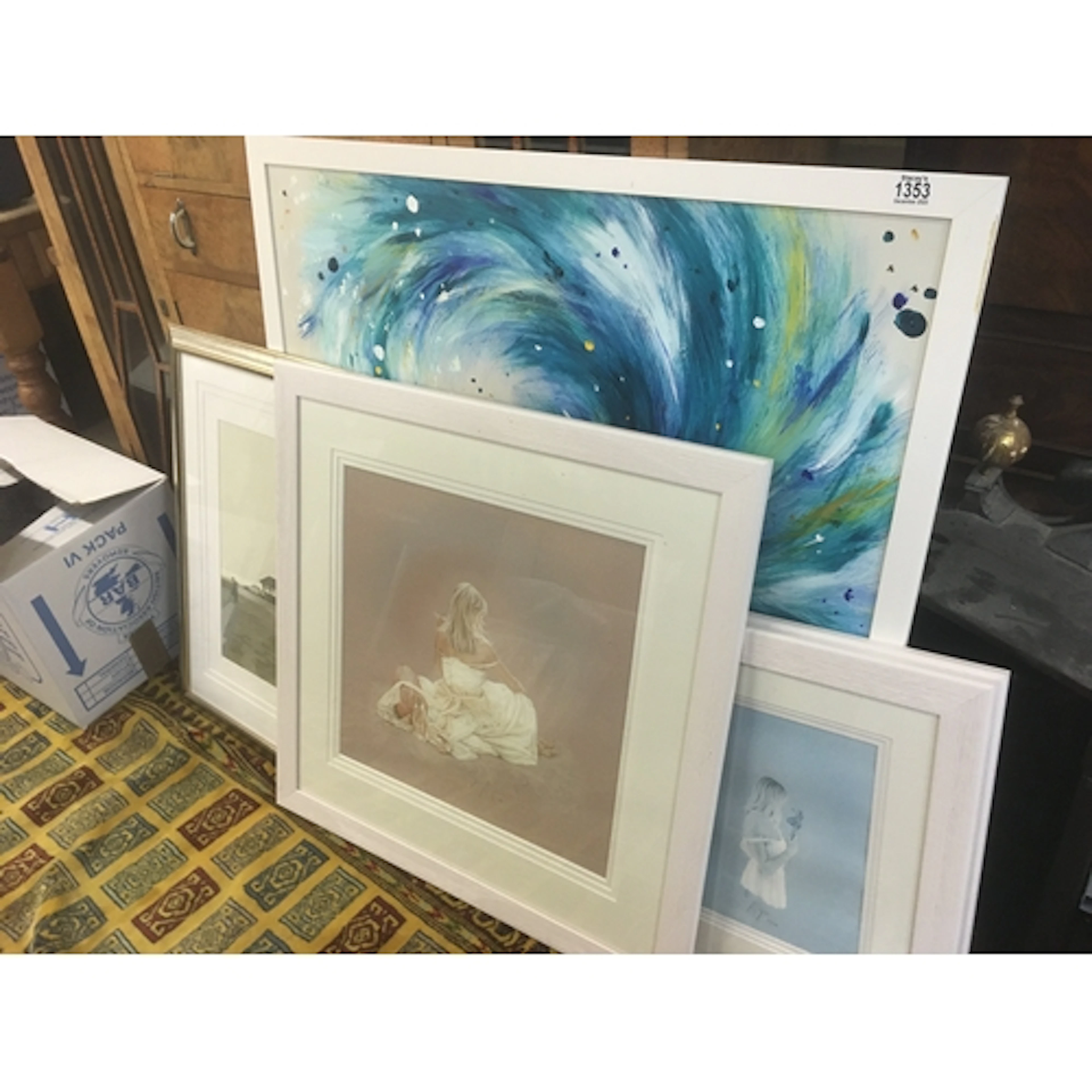 A collection of framed pictures including three signed Kay B...