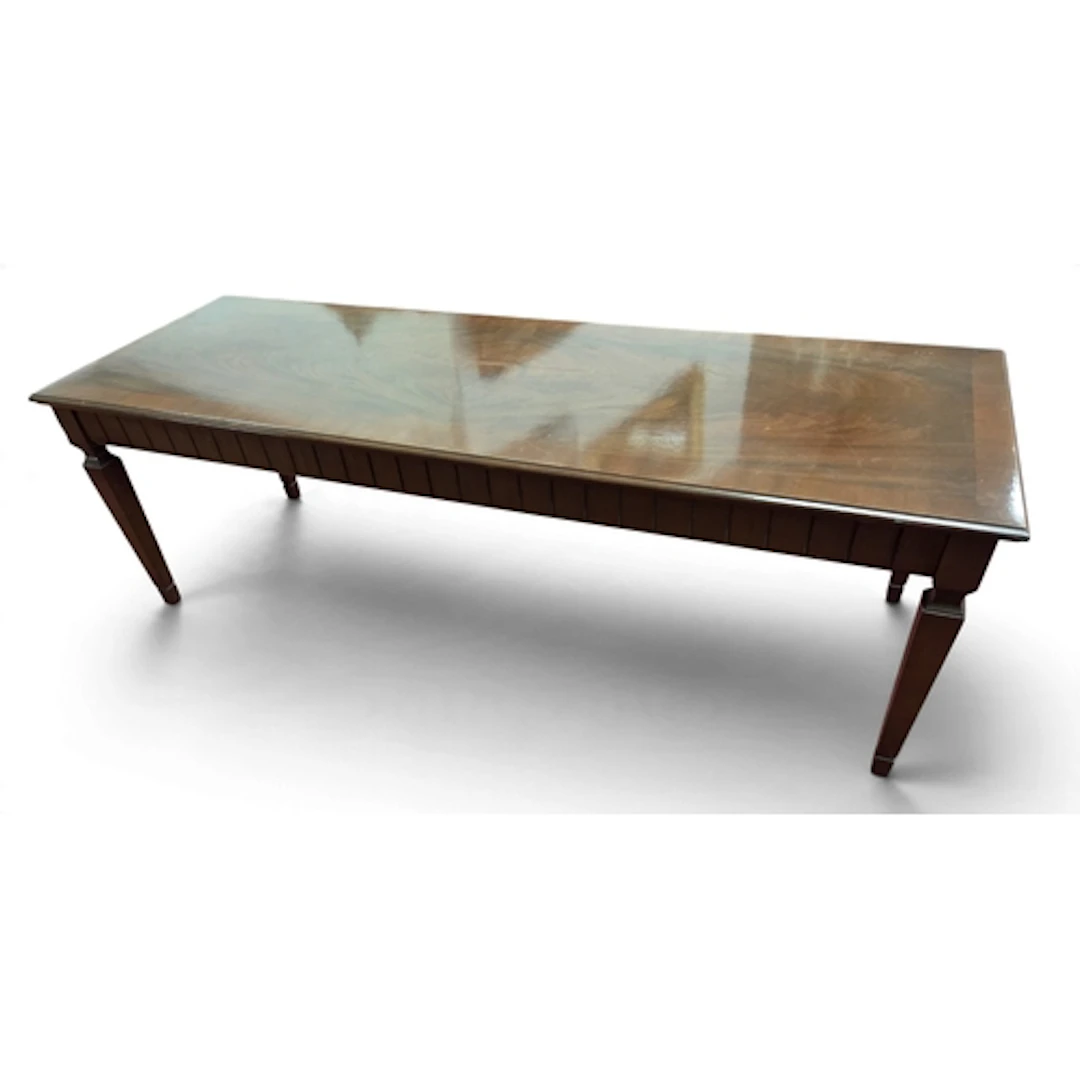 A modern Mahogany Coffee Table. 137 x 47 x H 42 cm approx.