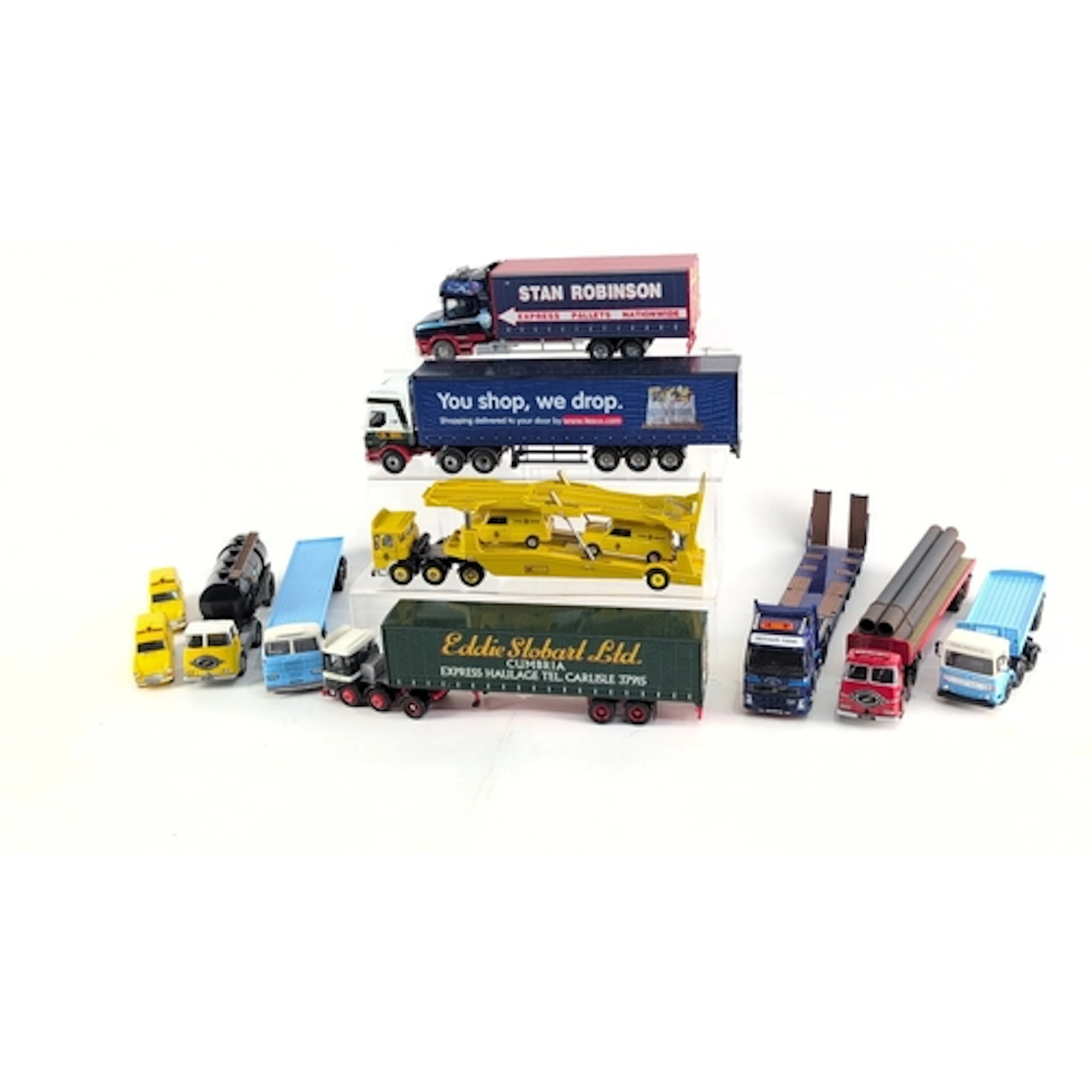 A collection of Corgi die-cast model commercial vehicles, in...