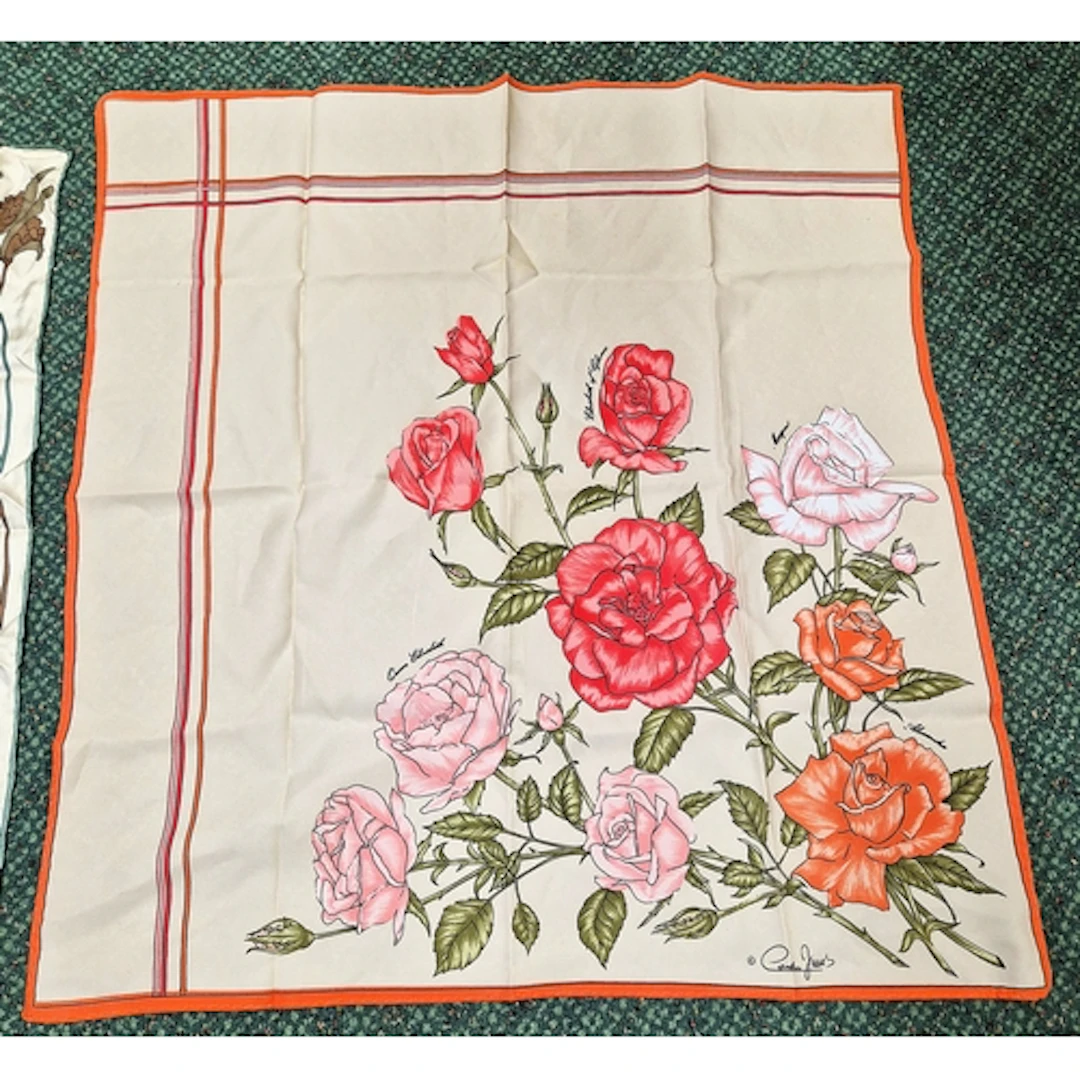 Collection of silk scarfs to include examples by Jacqmar, Pi...