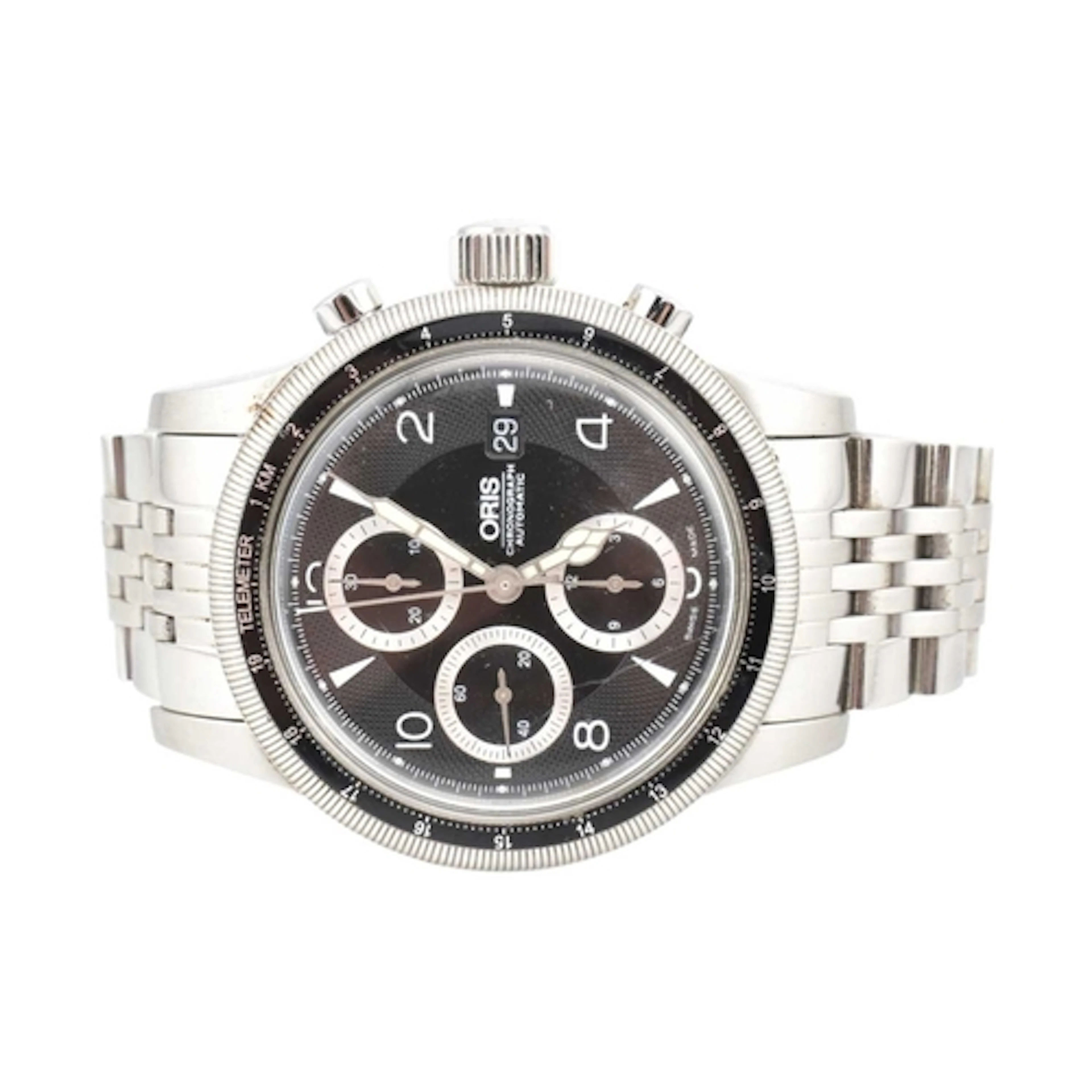Oris - Automatic Chronograph wristwatch. The watch with blac...