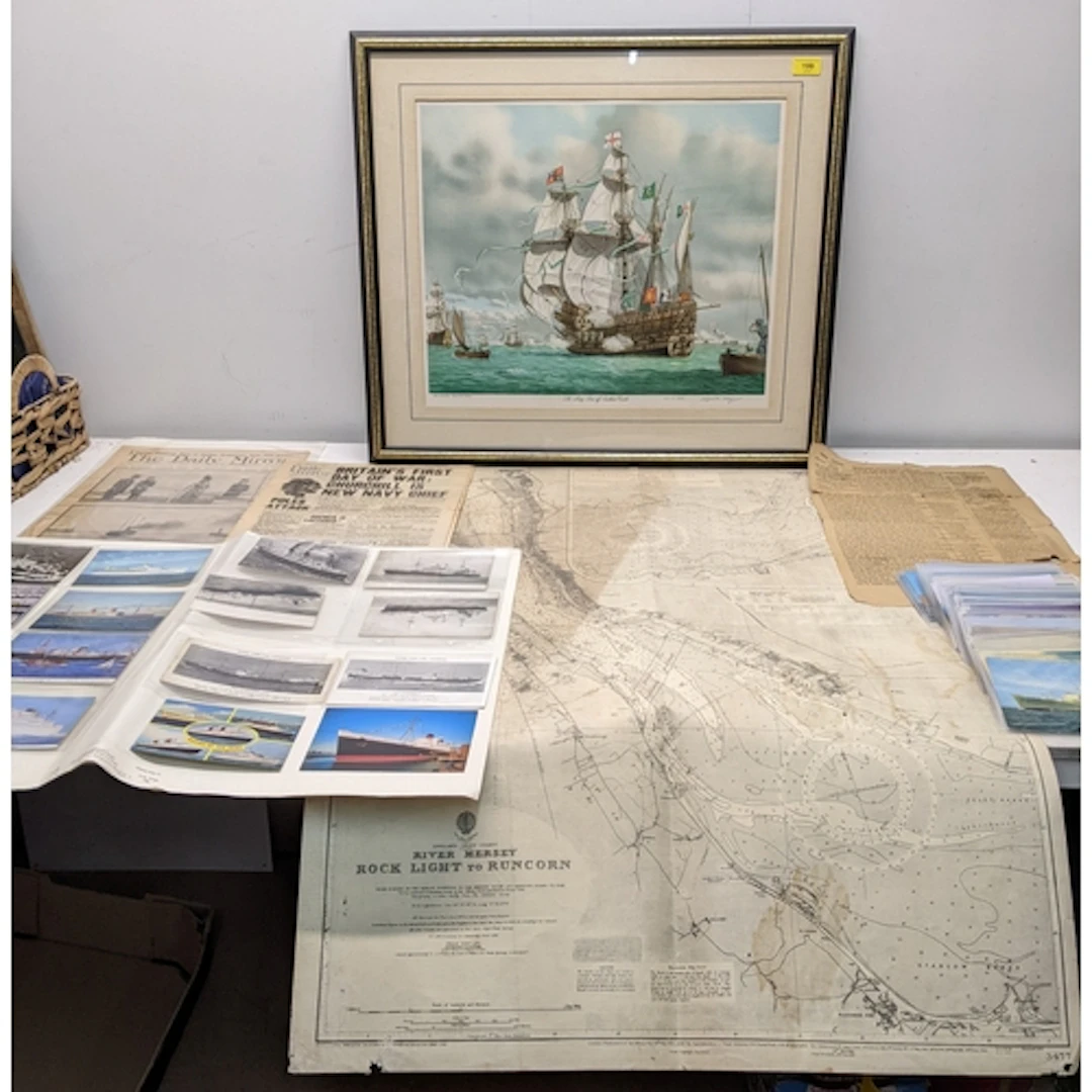 Shipping, Maritime, and Naval Interest - a lot to include a ...