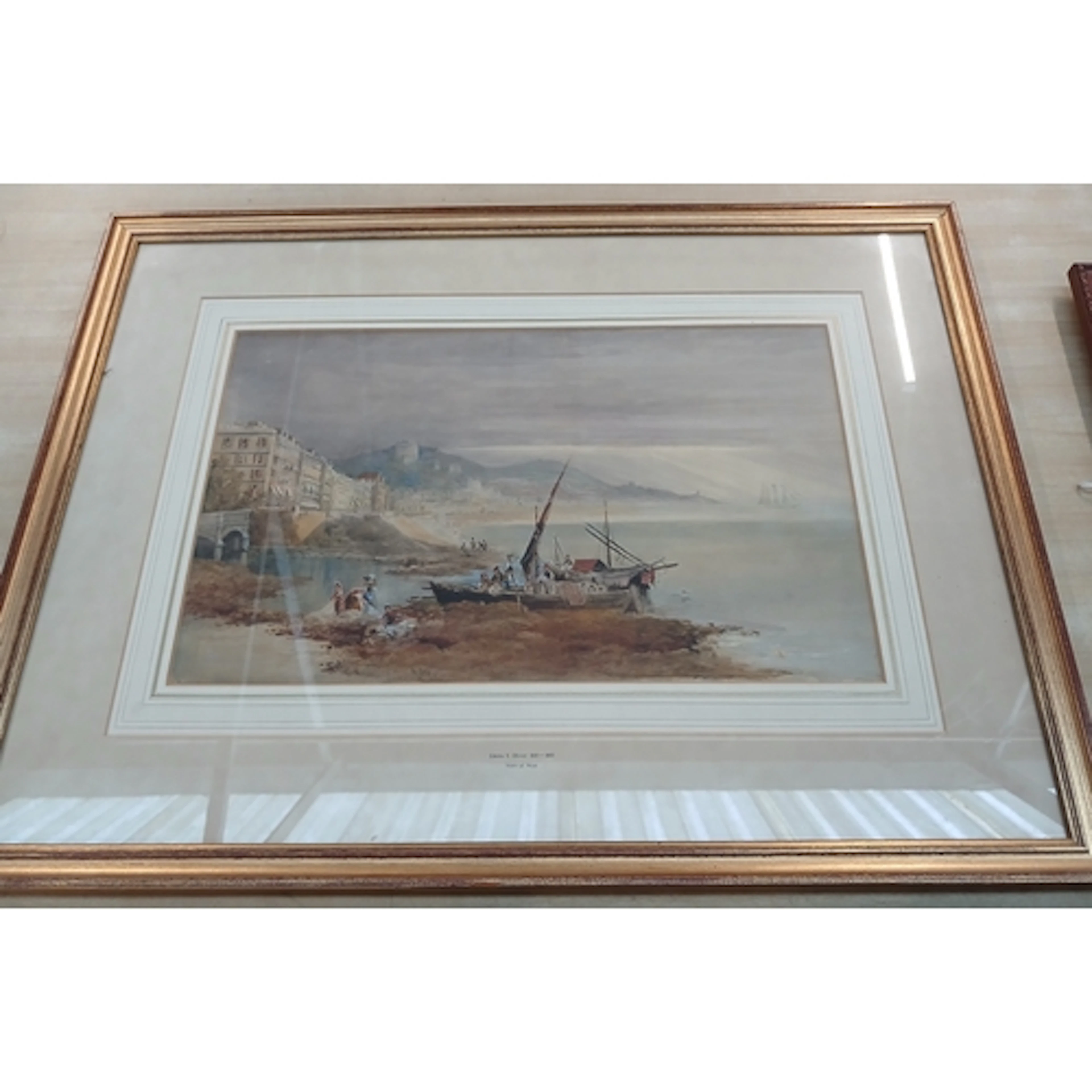 Emma S Oliver (1818-1885), View of Nice, watercolour, 31cm x...